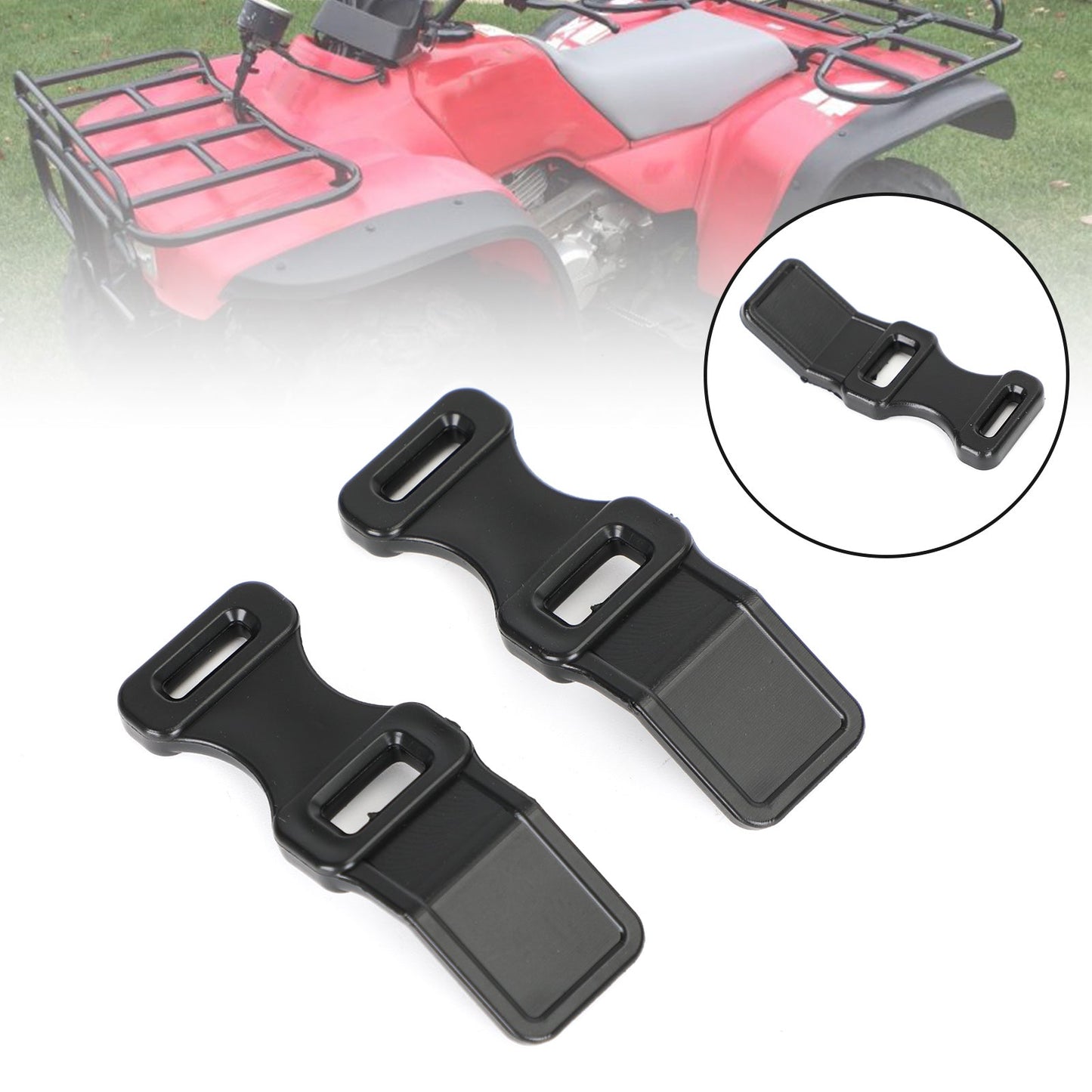 Sangles en caoutchouc pour porte-bagages, 2 pièces, pour Honda TRX200, TRX250, TRX300, 81309-958-680