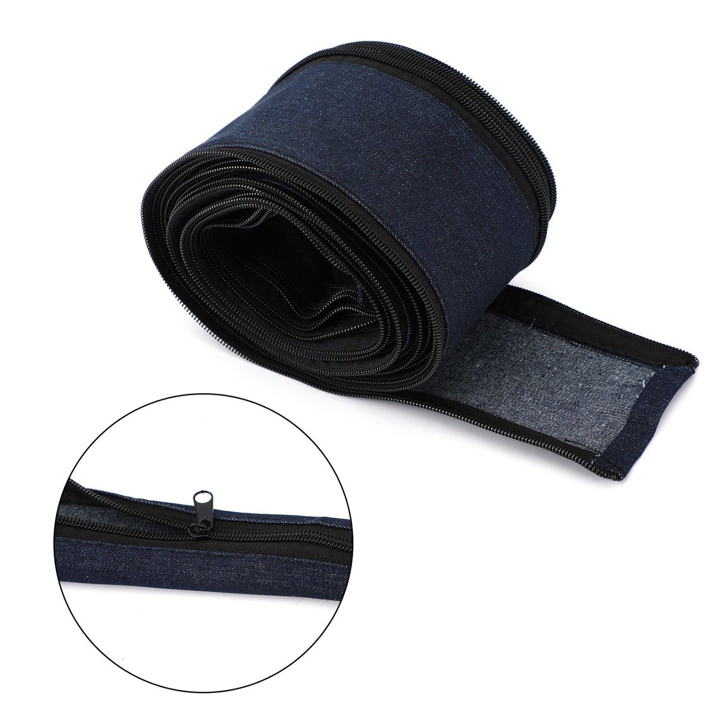 Cubierta de cable de nailon de 26' (largo) x 3.5" (ancho) con cremallera para antorcha de soldadura TIG 18/20/26