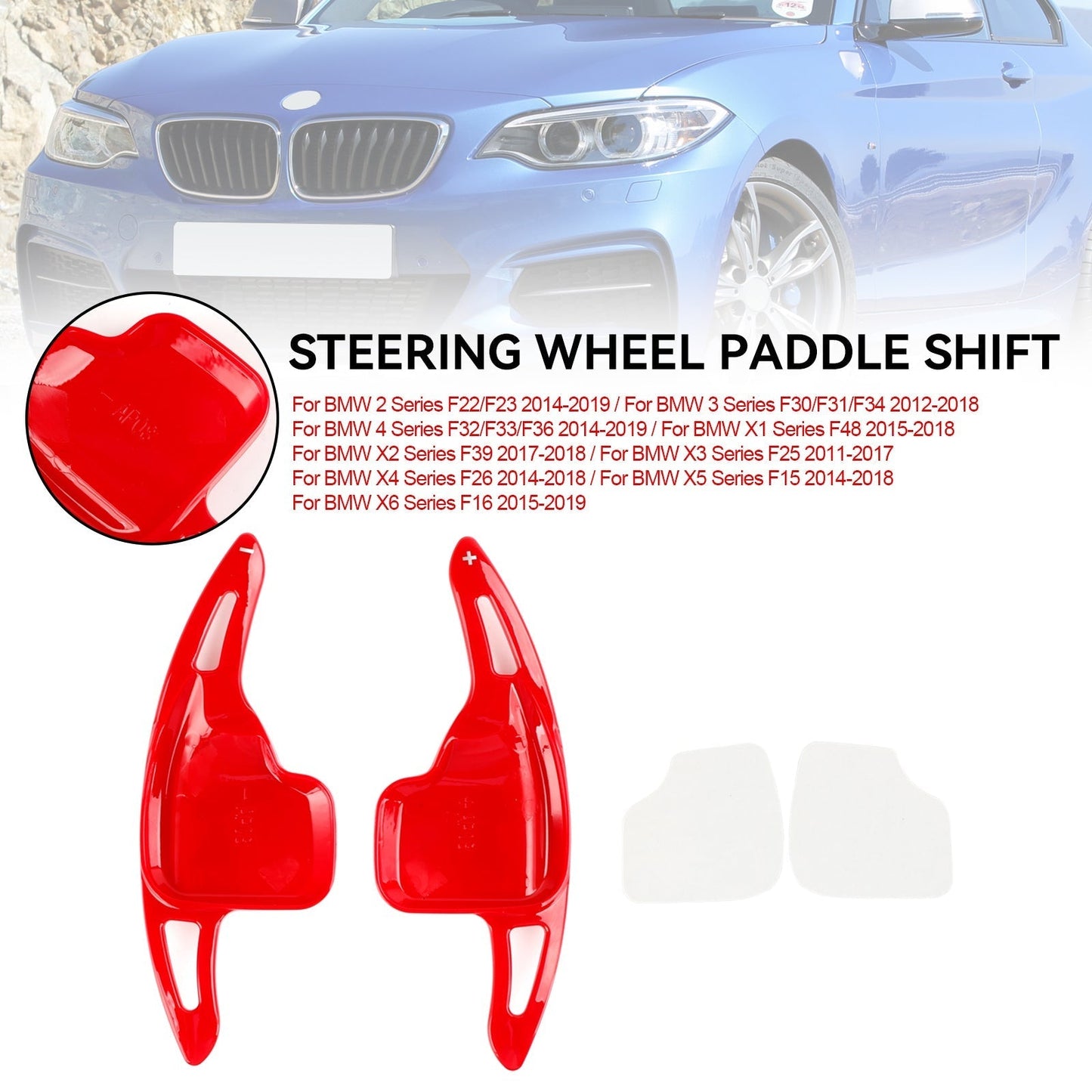 2014-2019 BMW 2 Series F22/F23 4 Series F32/F33/F36 Steering Wheel Paddle Shifter Extension Cover