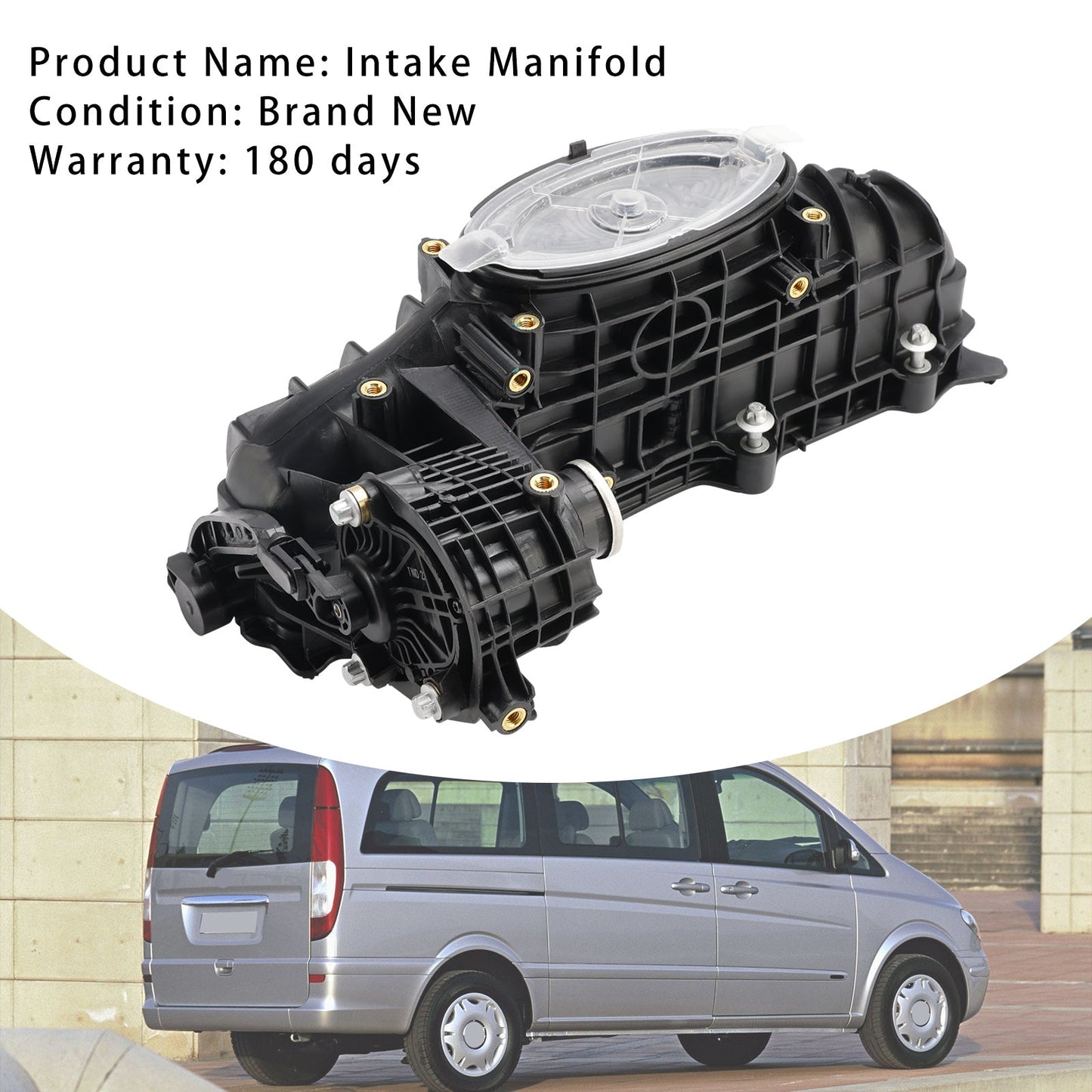 Collecteur d'admission avec moteur d'actionneur A6510904937, Mercedes Benz Viano Vito Minibus Mixto W639 EEP/ME/253 (2003-aujourd'hui)