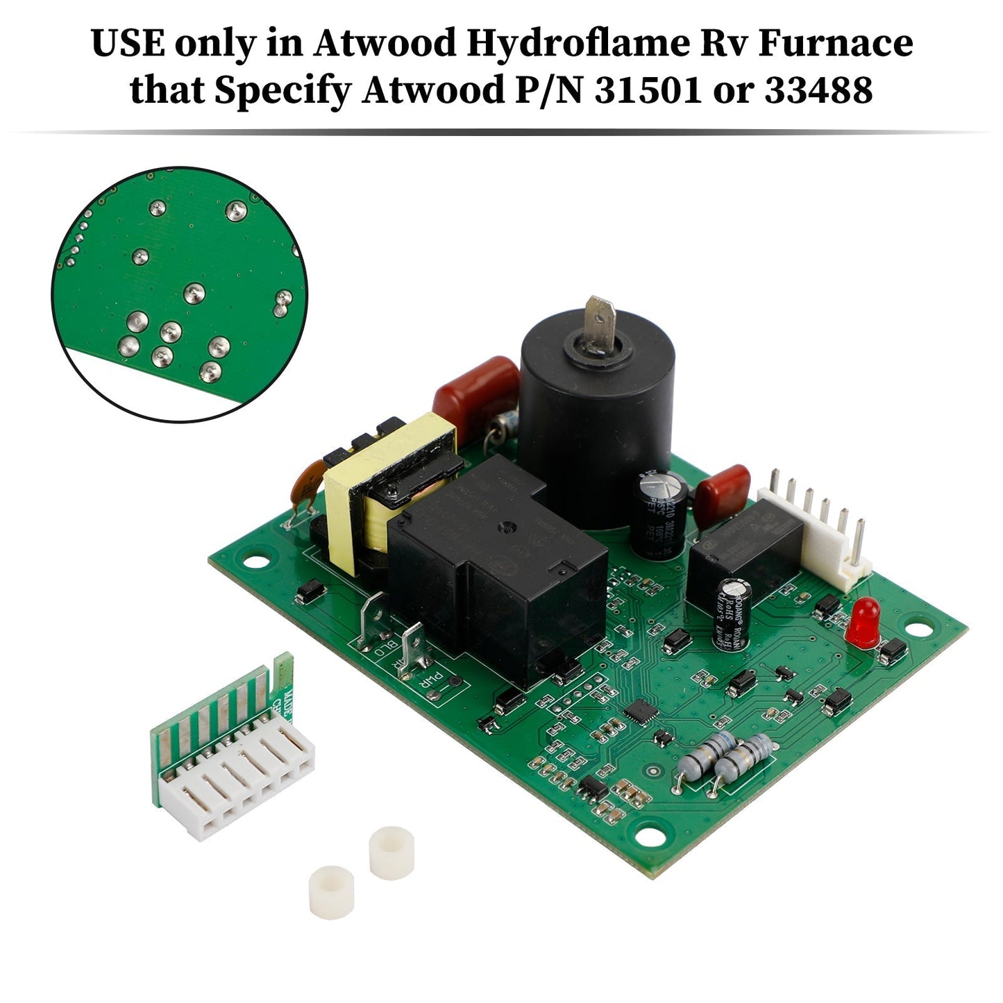 Kit de carte PC pour four à flamme, pièces 31501, 33488, 33727, adapté à Atwood Hydro