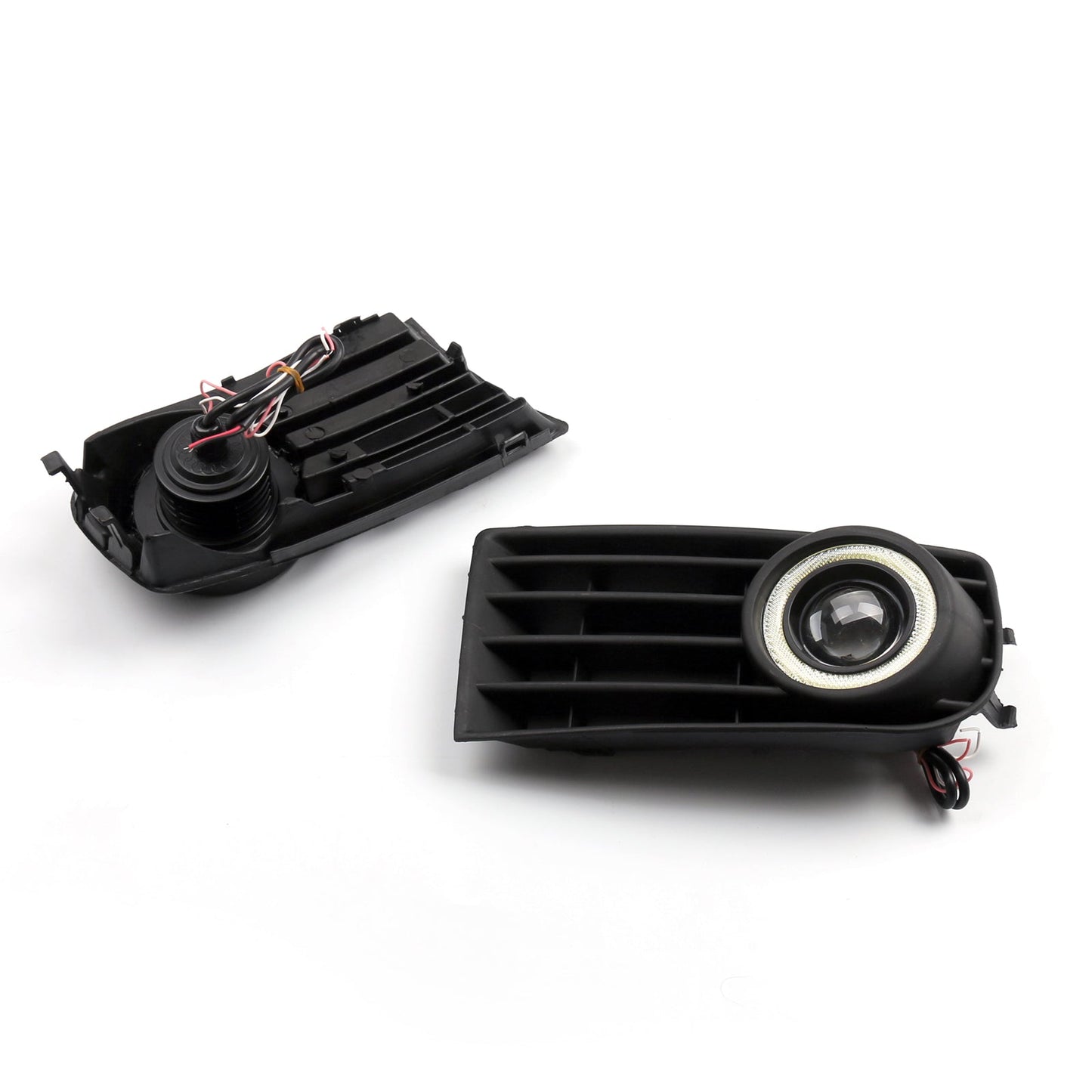 Lot de 2 phares antibrouillard avant Angel Eyes + calandre pour VW Golf 5 MK5 Rabbit 2003-2009