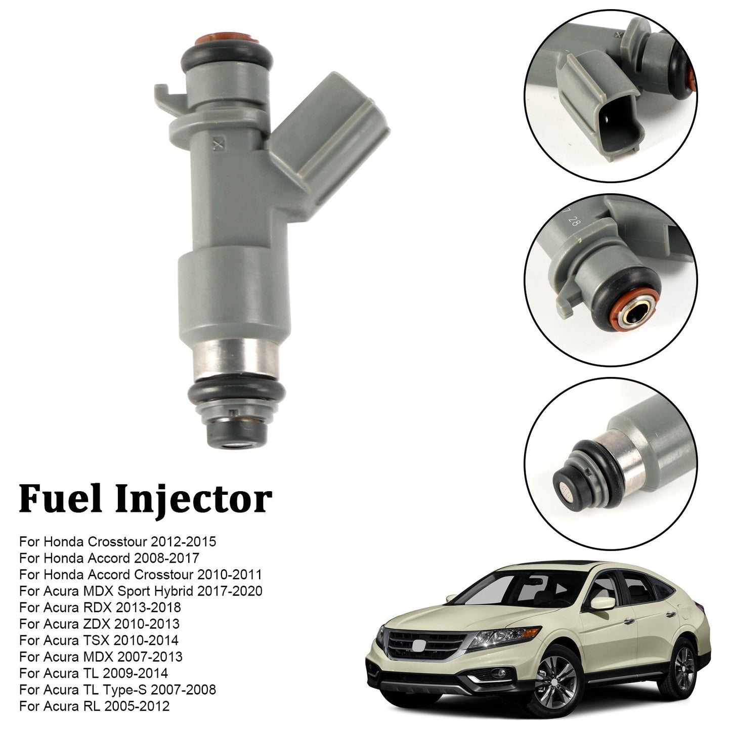 2017-2020 Acura MDX Sport Hybrid Fuel Injector 16450-R70-A01 16450-R71-L04