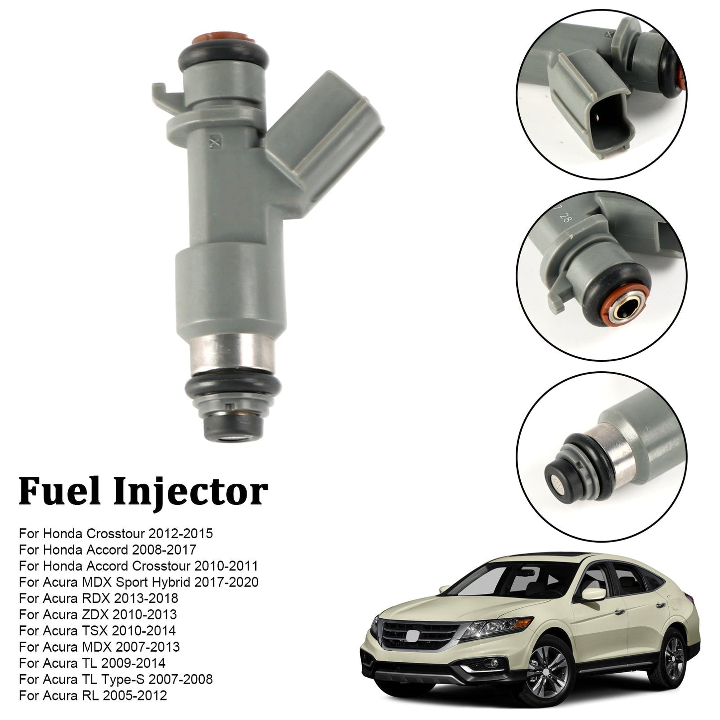 2010-2011 Honda Accord Crosstour Fuel Injector 16450-R70-A01 16450-R71-L03