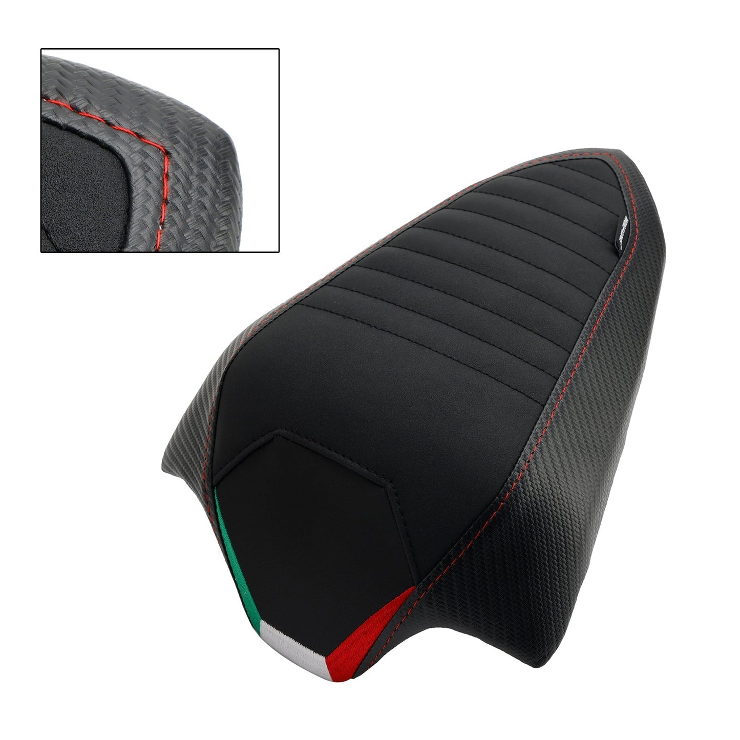 Coussin de siège arrière plat en polyuréthane pour passager, compatible avec DU Streetfighter V2 2022-2023, grille en carbone