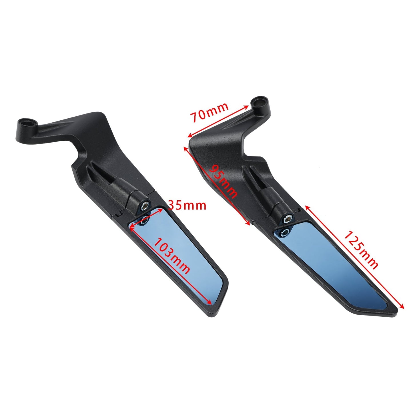 Espejos laterales universales para Ducati Scrambler 800 Icon 1100 Special Sport (19-22)
