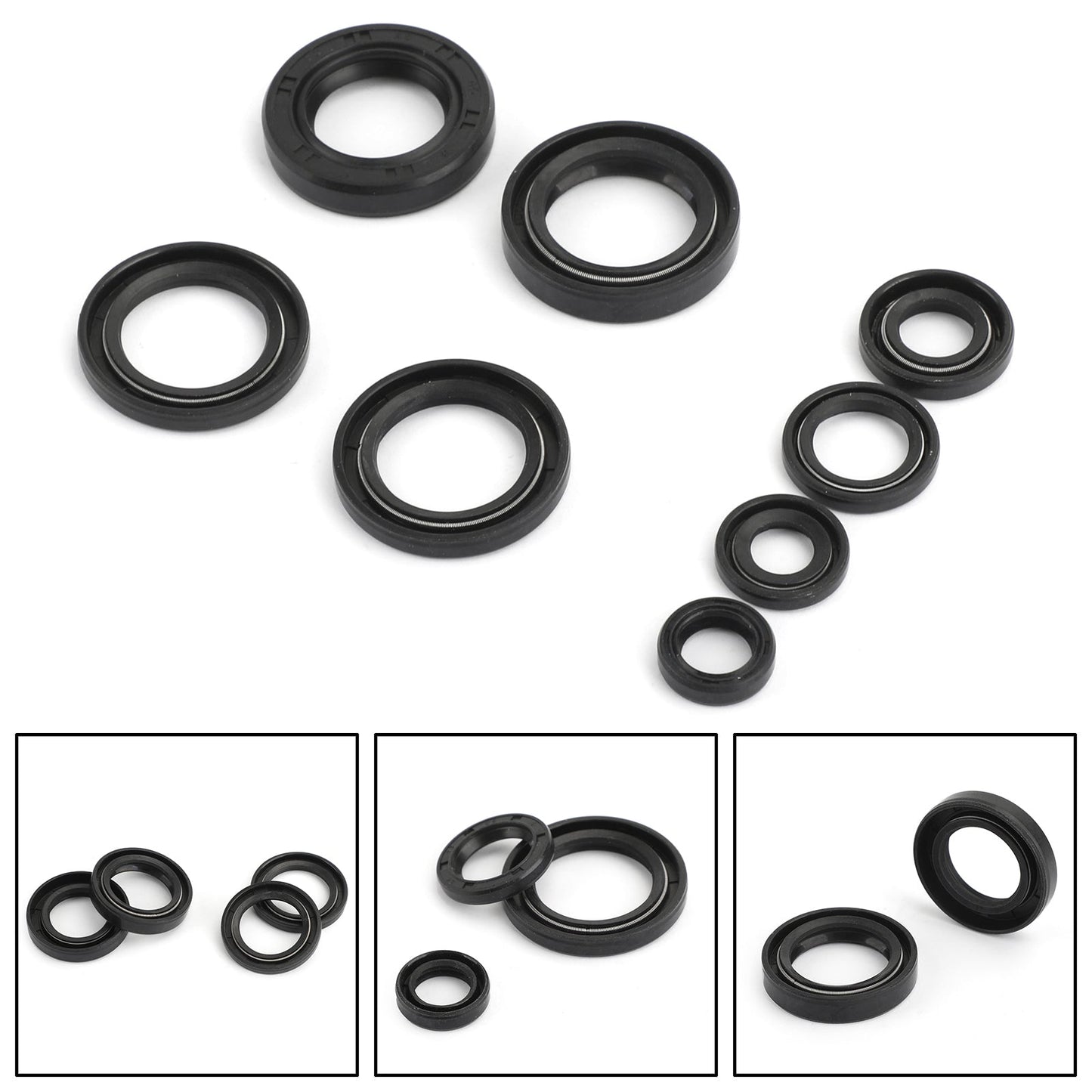 Kit de joints d'huile moteur Yamaha 8 pièces, pour Yamaha IT175 1977-1983 YZ125 1977-1980 MX175 DT175 1974-1981