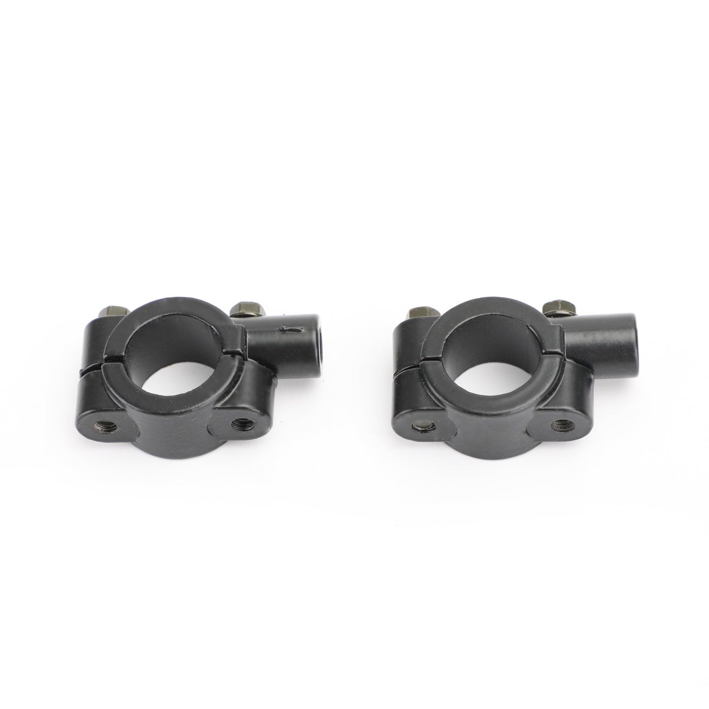 Adaptateur de rétroviseur de guidon de moto 7/8" avec support de fixation à pince 8 mm CW en aluminium