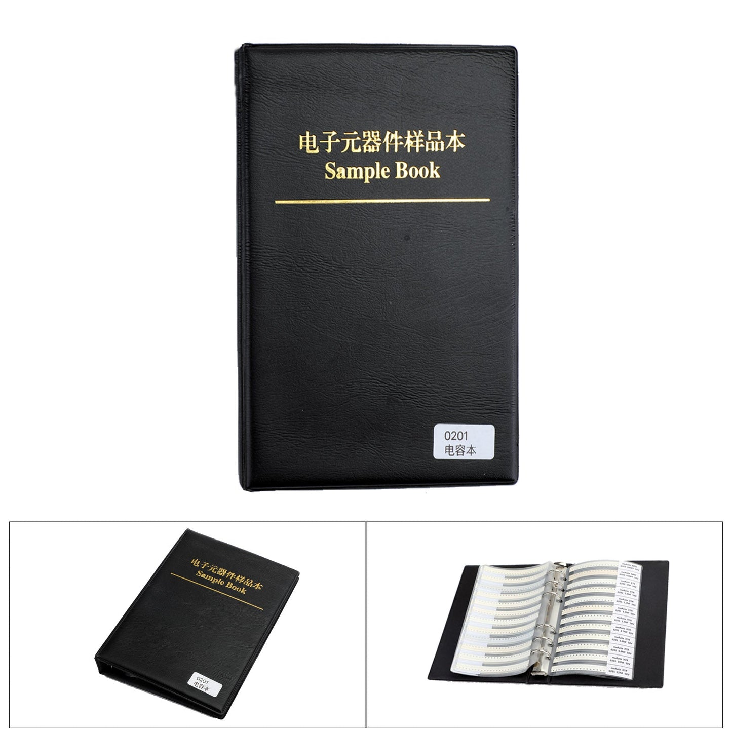 Livre d'échantillons de condensateurs SMD0201 51 valeurs * 50 pièces = 2550 pièces Kit de condensateurs SMD