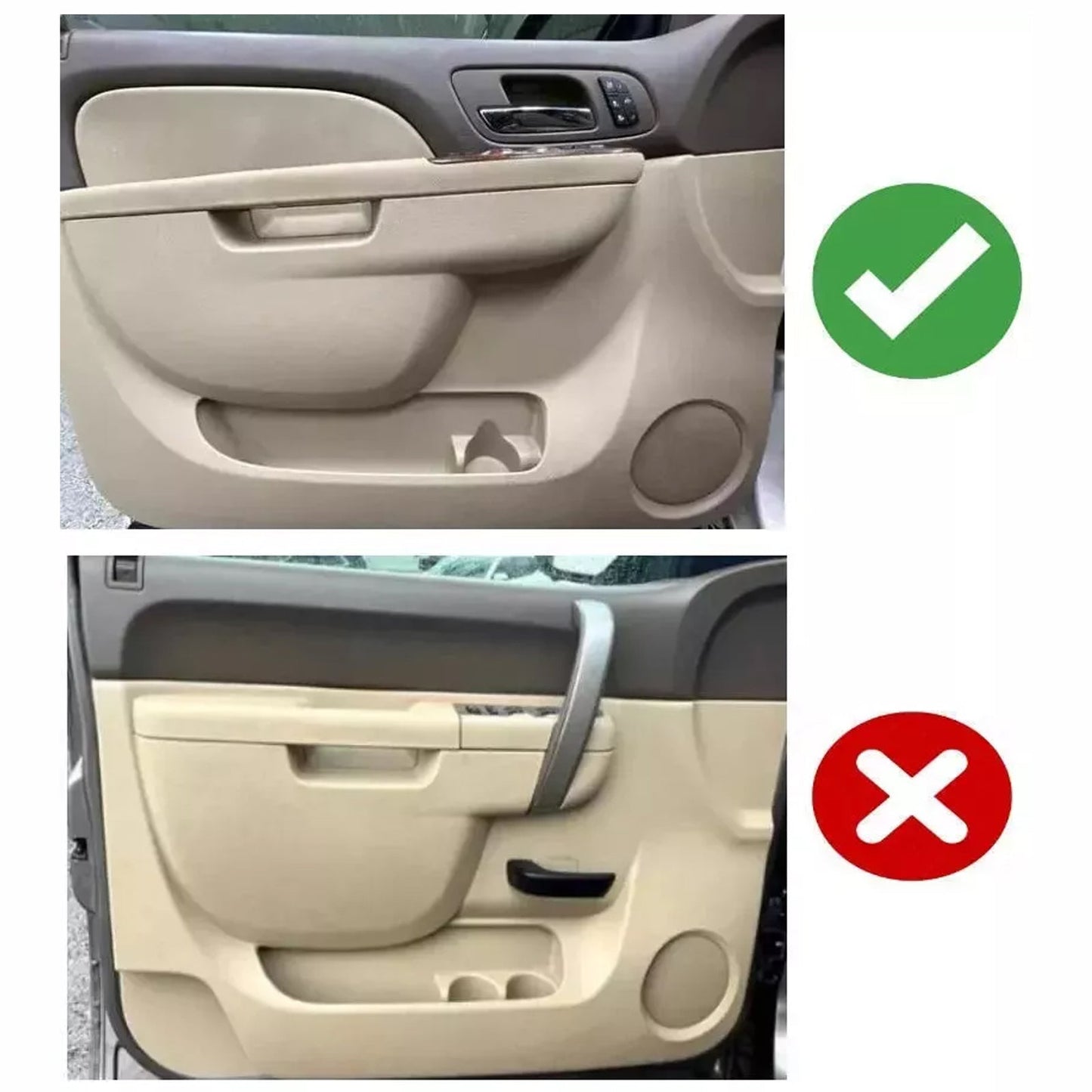 2010-2013 GMC Yukon XL 2500 Sierra 1500 Front Left Door Armrest Repair Kit Tan 27 inch 80995 20954880
