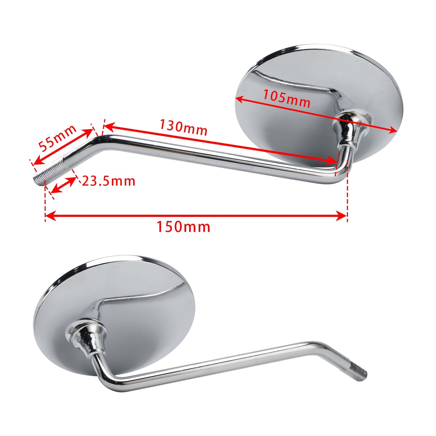 Ensemble de rétroviseurs pour Honda CT CL CB MT SL ST XL 70-750 cc 88220-329-730 88210-329-730