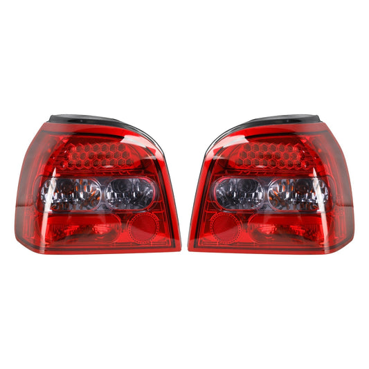 1992-1997 VW GOLF MK3 MK 3 III 2PCS Clear LED Rear Tail Lights Lamps