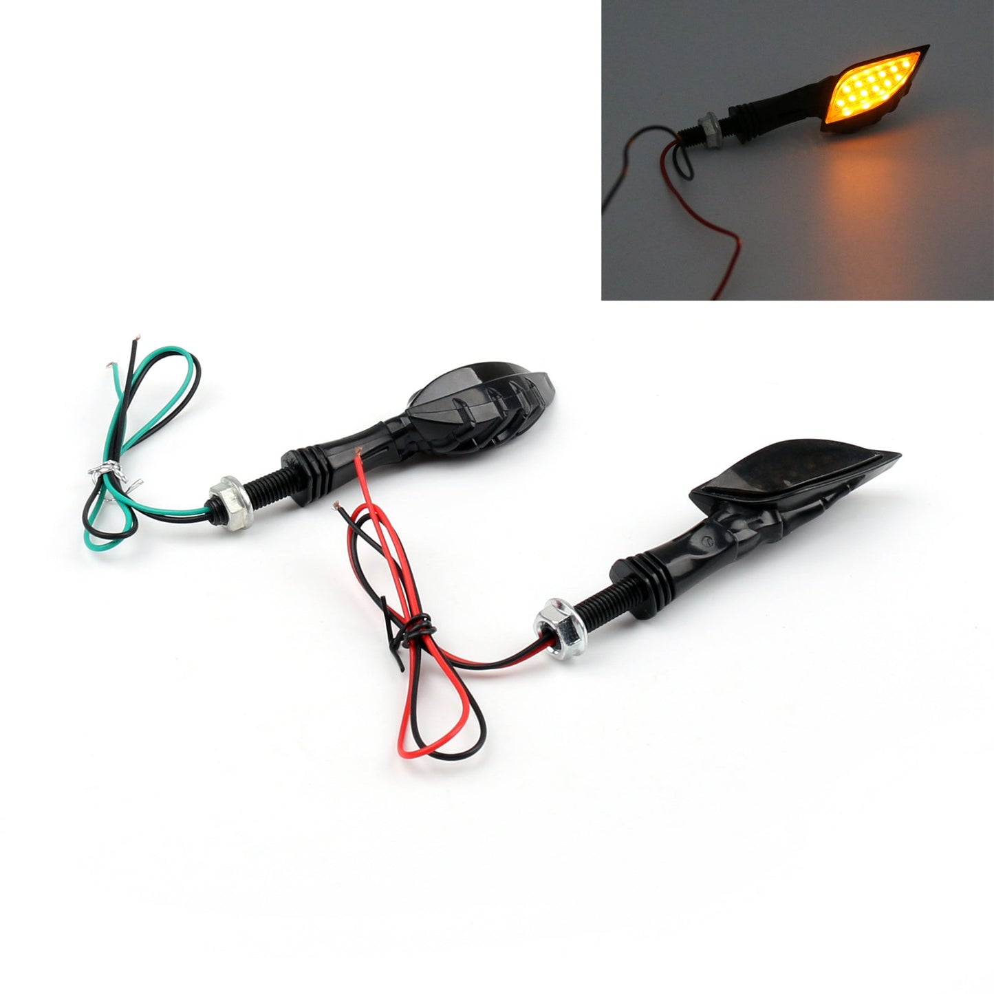 Clignotants LED universels à main squelette pour moto