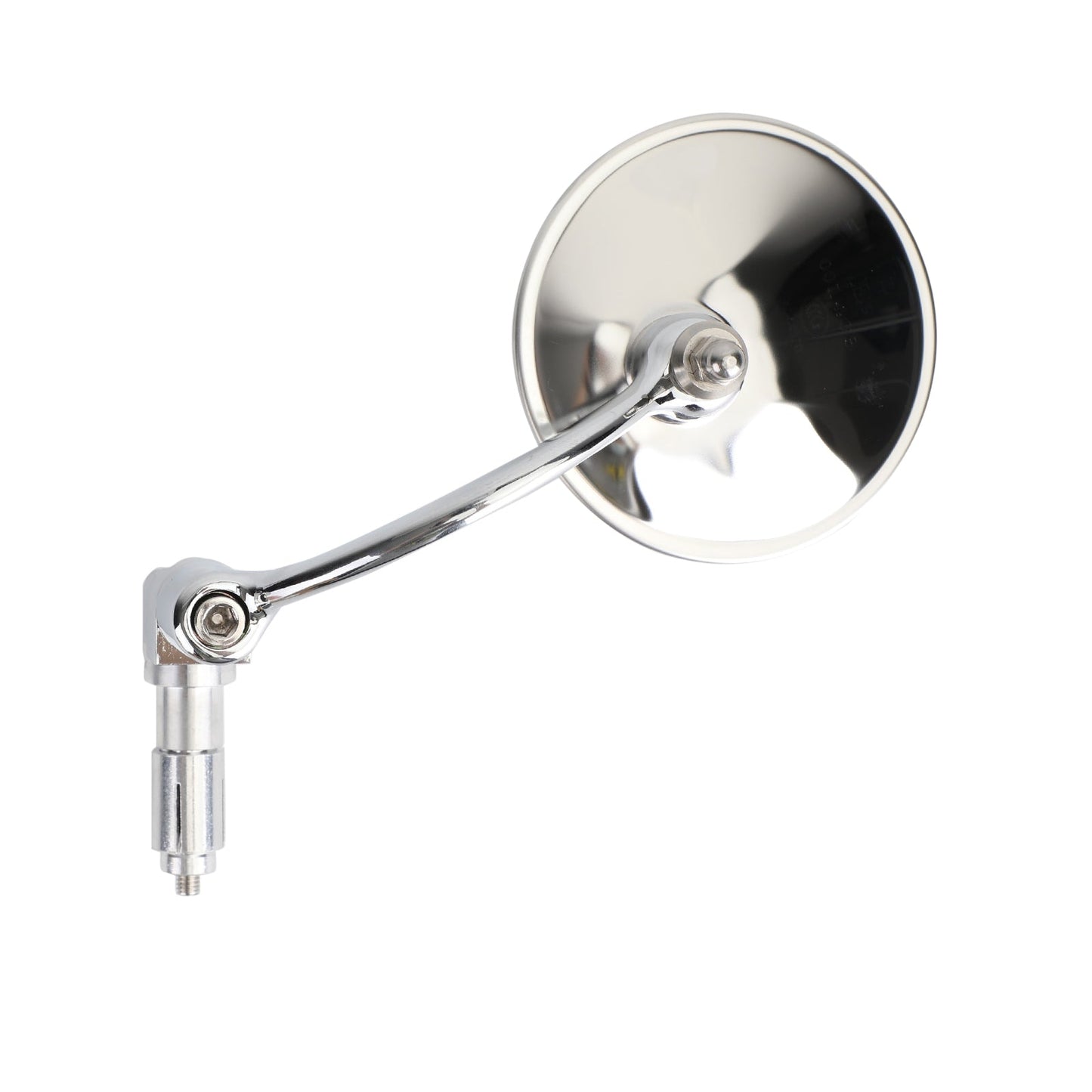 Rétroviseurs chromés ronds pour guidon de Cafe Racer Cruiser