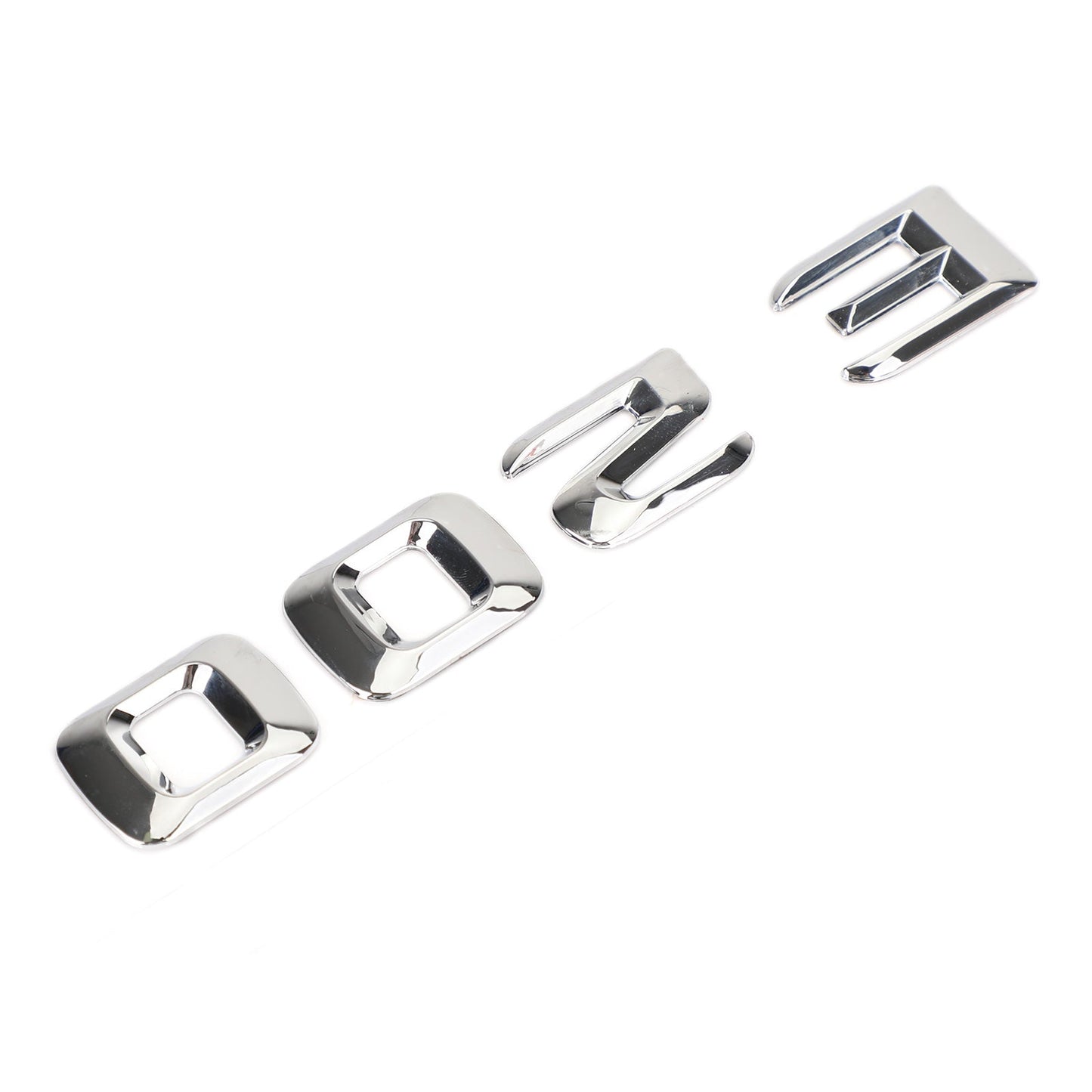 Emblème de coffre arrière, plaque signalétique, lettres et chiffres, compatible avec Mercedes E200, chromé