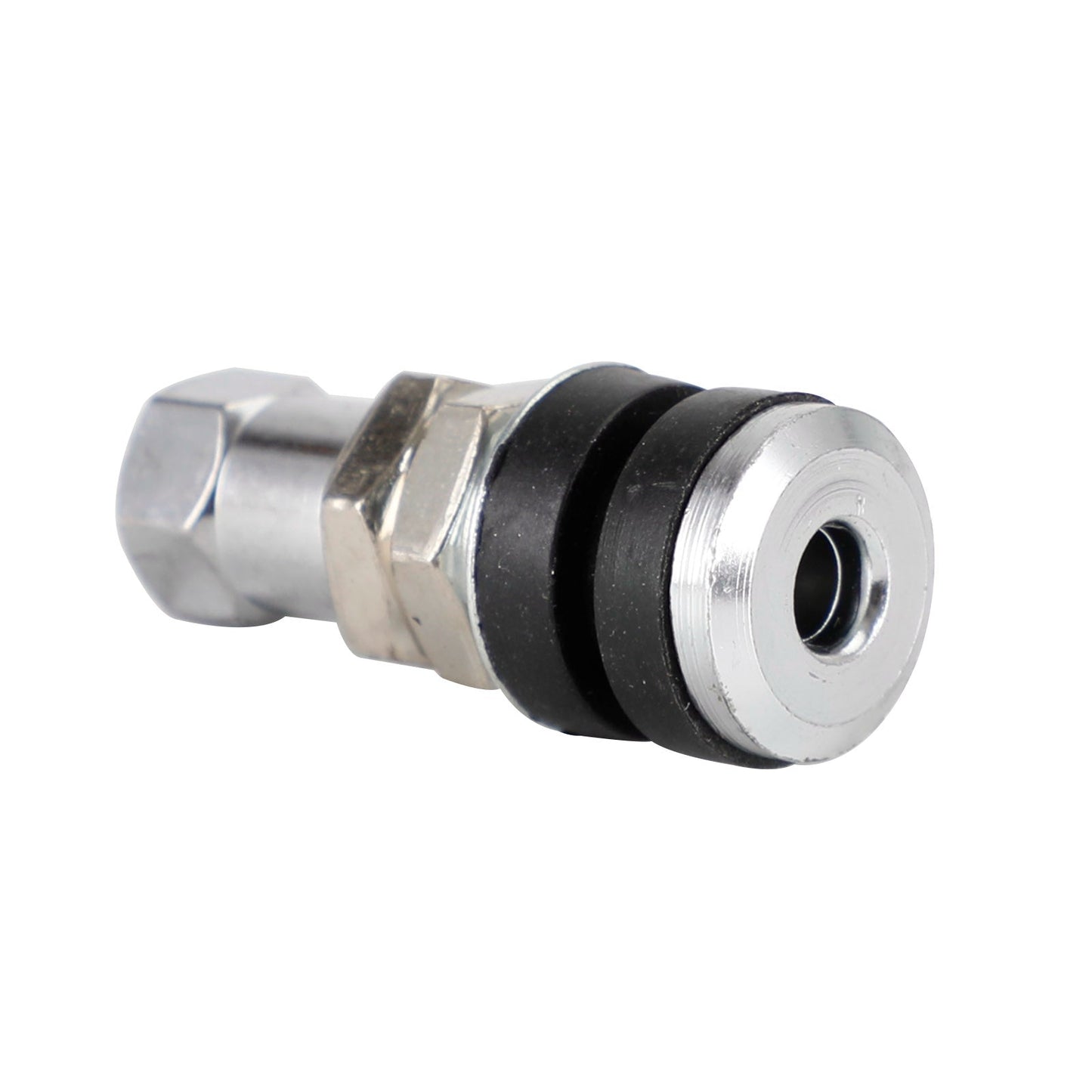 Lot de 12 tiges de valve de pneu chromées TR161, trous de valve de 0,453 po, longueur de 1-1/4 po