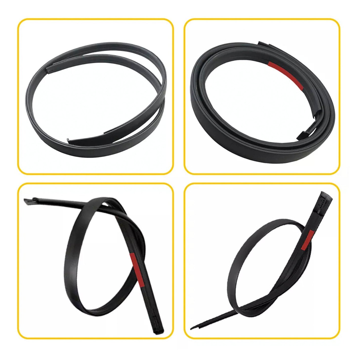 2007-2020 Toyota Tundra DOUBLE CAB 2PCS Left&Right Roof Drip Molding Trim Rubber 768679409158 75552-0C050
