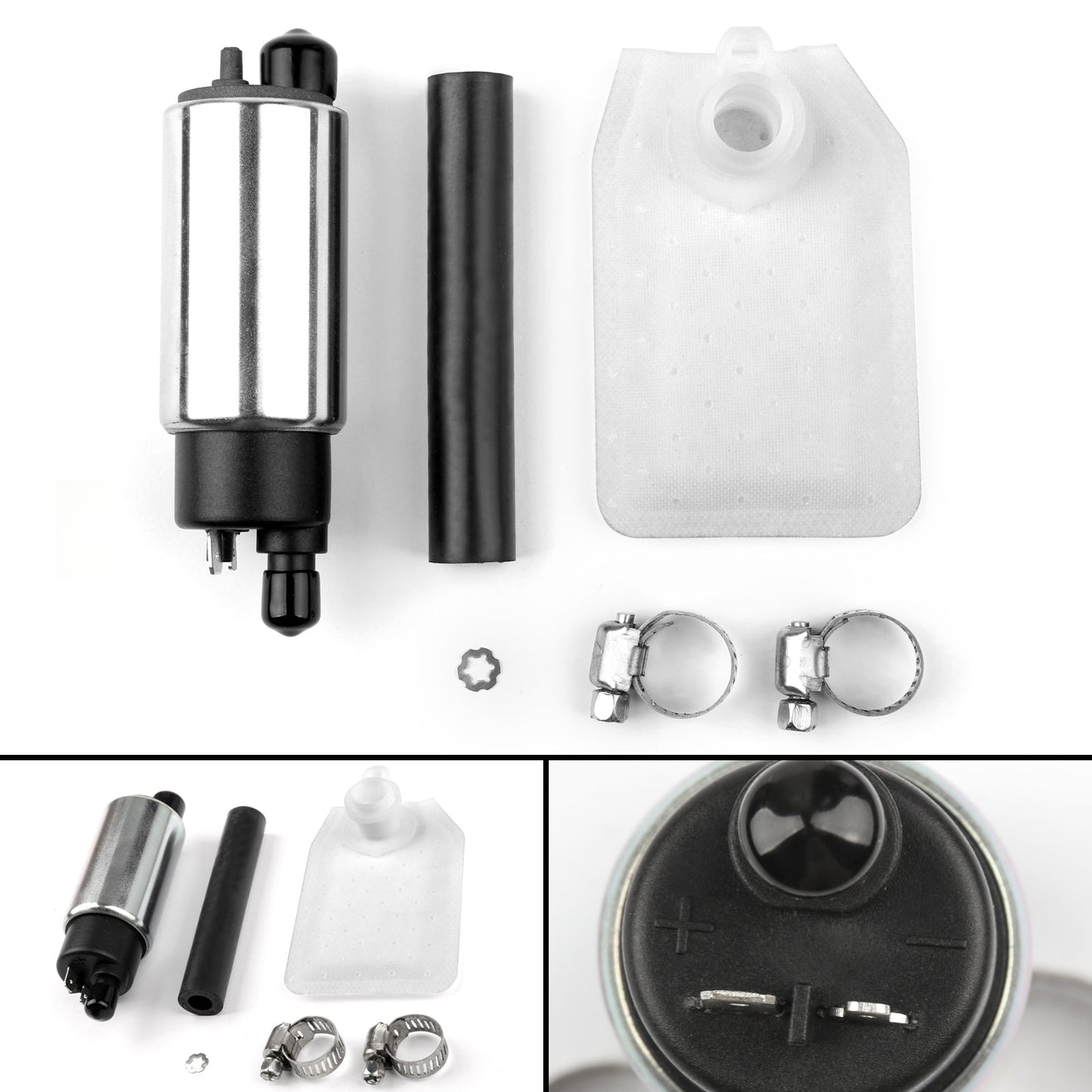 Pompe à essence Yamaha compatible avec Yamaha YZF-R15 YZF R15 15-18 MT125 MT-125 15-16 XC125E Vity 2014 XF50 C3 07-10 Argent Assosary