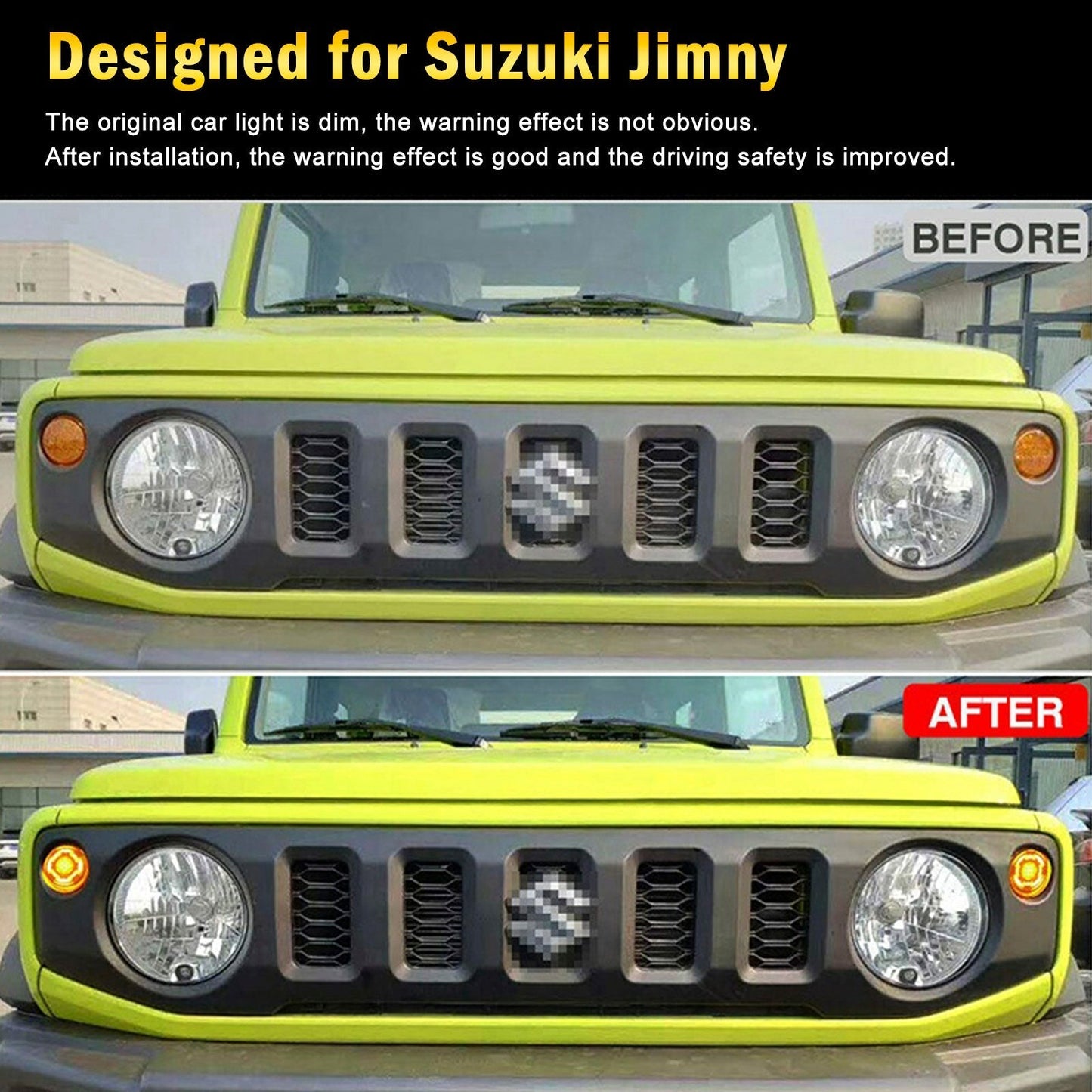 Paire de clignotants avant fumés pour Suzuki Jimny JB64 JB74 2019-2021
