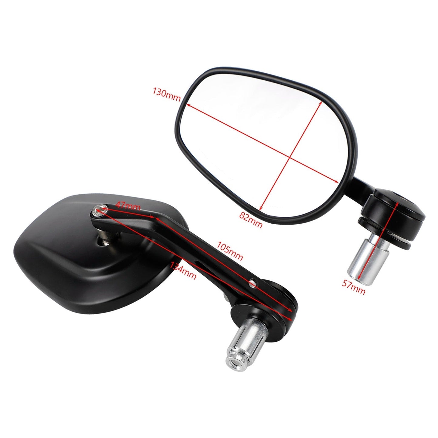 Par de espejos de manillar de aluminio CNC de 7/8" para Street Triple 675 765 Speed Triple