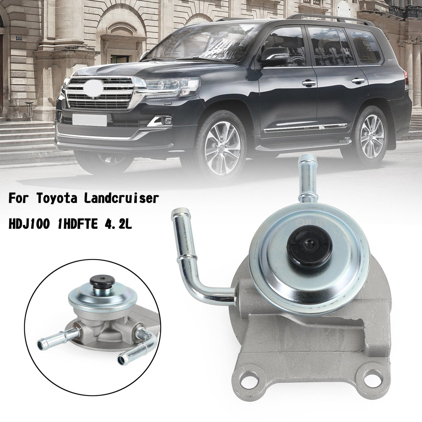 Boîtier de filtre à carburant et pompe d'amorçage pour Toyota LandCruiser HDJ100 1HDFTE 4,2 L 23380-17371