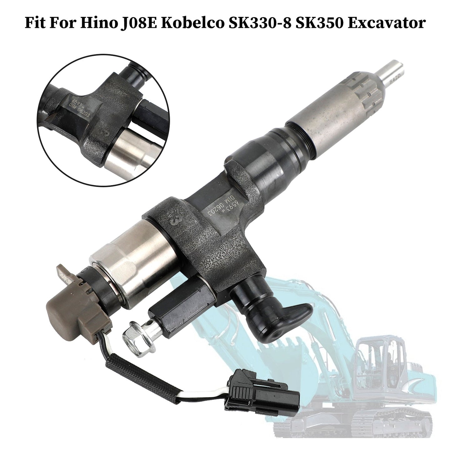 Injecteurs de carburant pour excavatrice Hino J08E Kobelco SK330-8 SK350 095000-6593 CB84034501S 23670-E0010 VH23670E0011