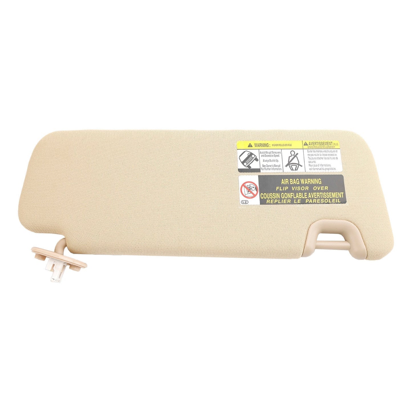 Pare-soleil côté gauche avec éclairage de courtoisie pour Toyota Highlander 2014-2019 74320-0E074-A0