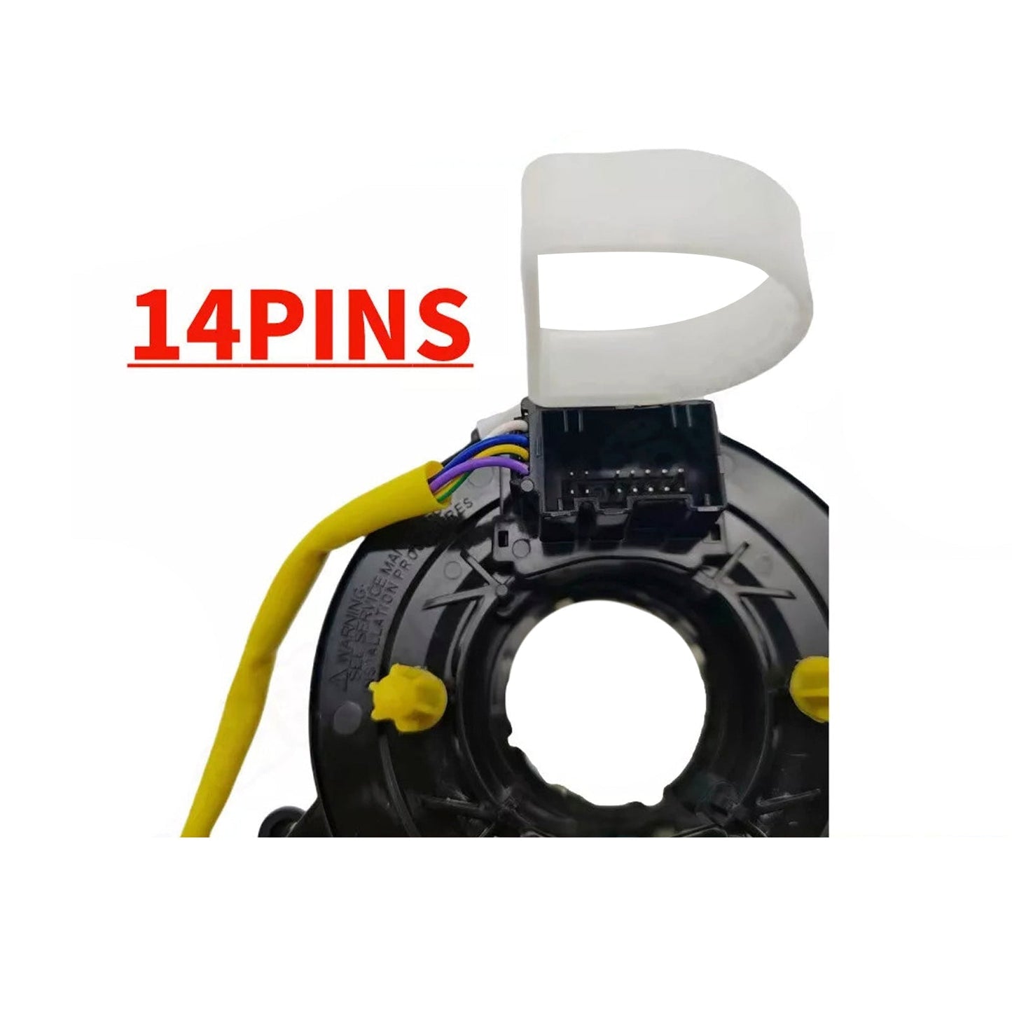 Volante calefactable con resorte de reloj FG1Z-14A664-B para Ford Taurus 2015-2019