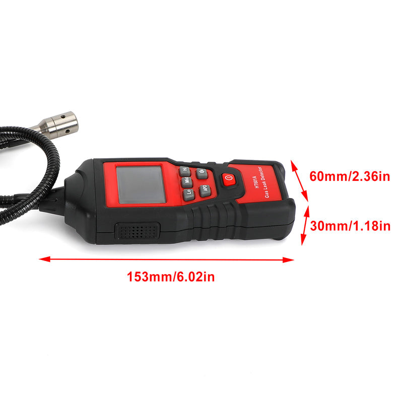 Détecteur de fuites portable de propane et de gaz naturel combustible, testeur LCD, fuite visuelle