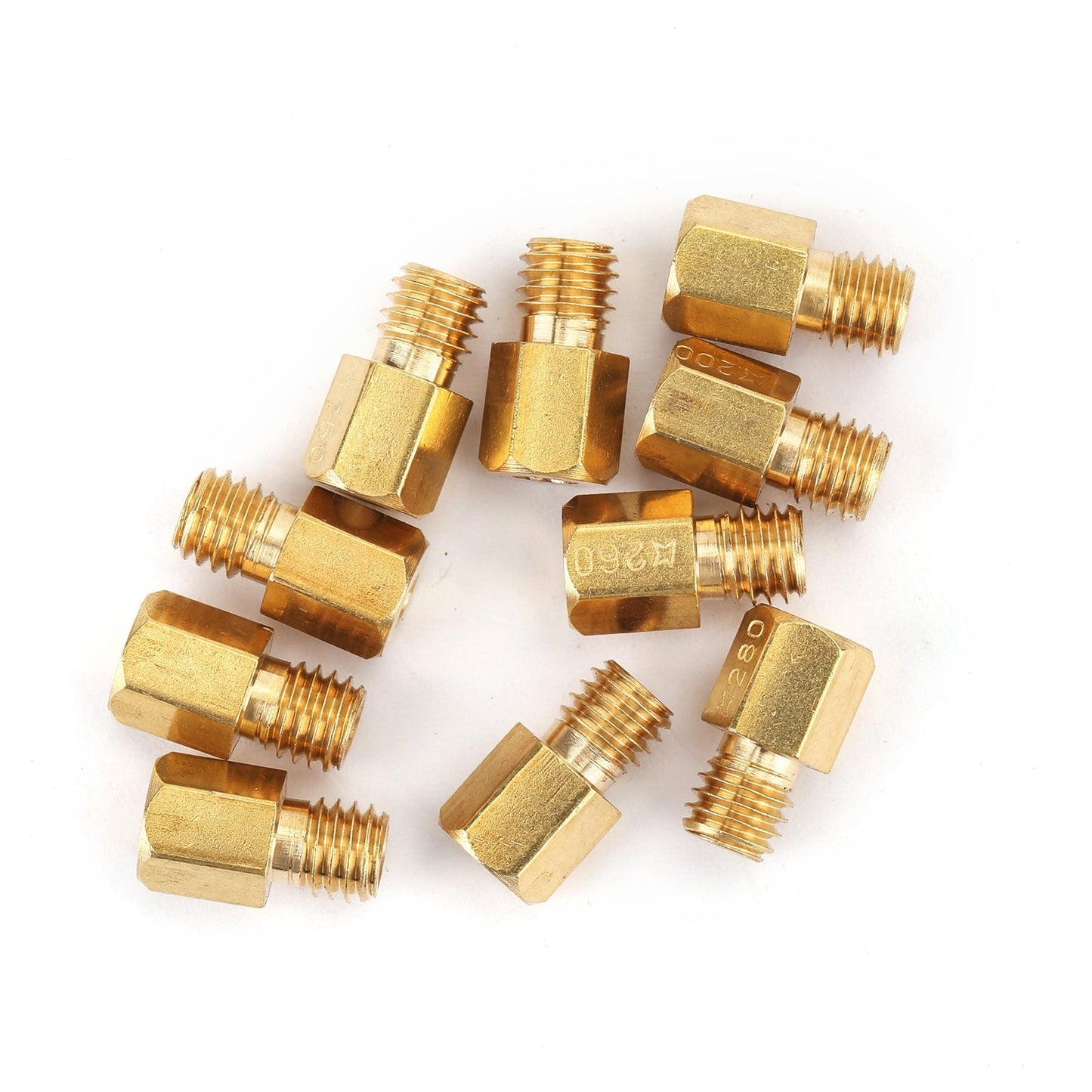 Lot de 10 carburateurs MIKUNI VM/TM/TMX 200-290 220 250 4/042 à gicleurs principaux hexagonaux