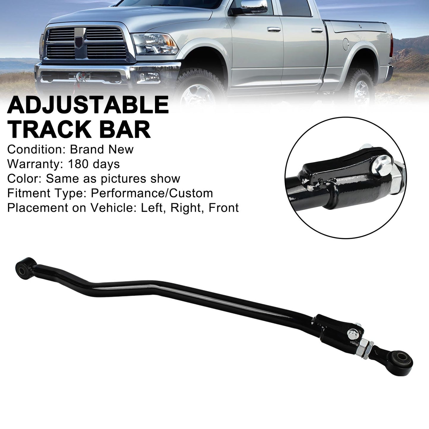 2003-2013 Dodge Ram 2500 0-3" Lift Front Adjustable Track Bar