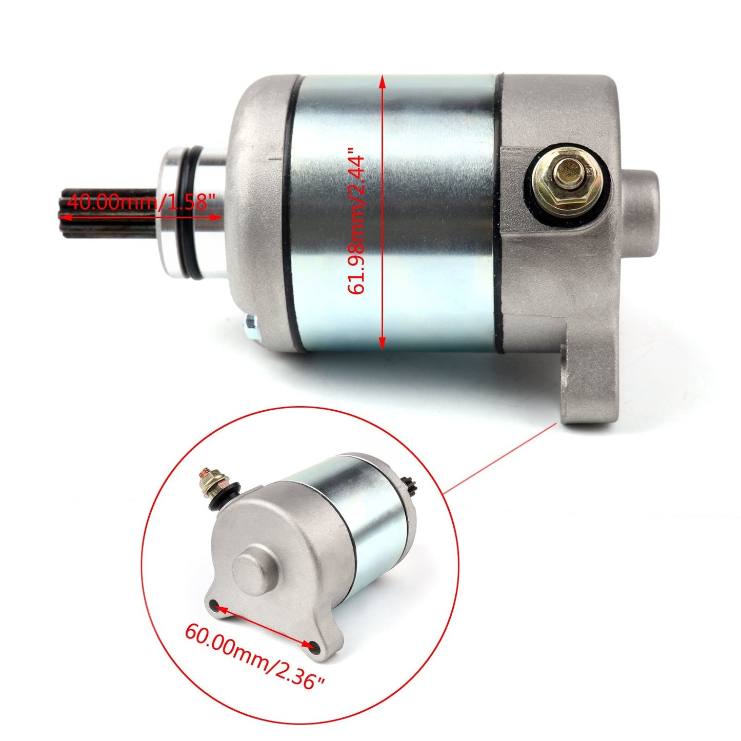Arranque de motor para Honda CBR125R 2004-2010 RS 2005-2006 RW 2005-2010 CBR150R Accesorios