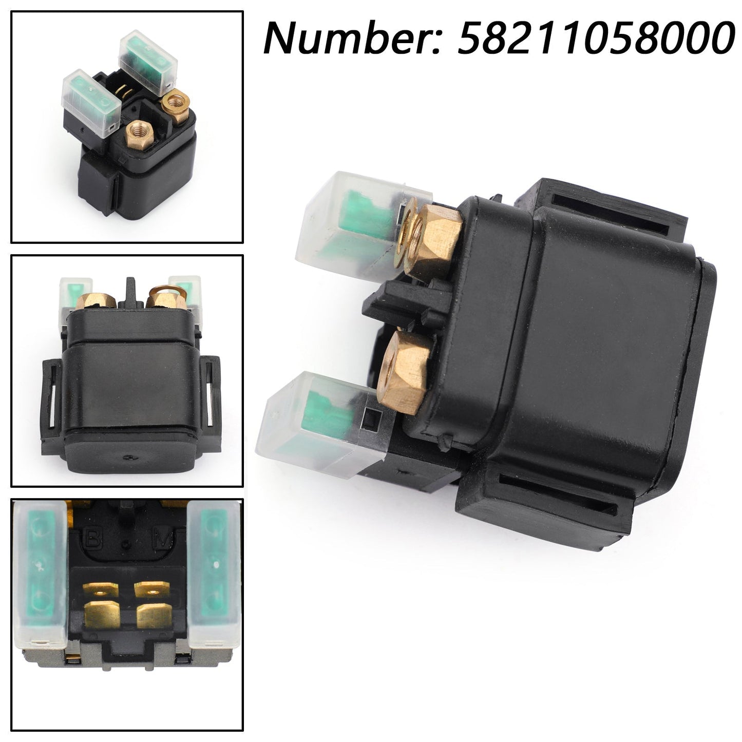 Starter Relay Solenoid Switch 58211058000 FITS 250 SX-F 12-17 450 EXC 640 LC4 Starter Relay Solenoid Switch 58211058000 for ATV 505 SX 450 EXC 250 SX-F 12-13 Assosary