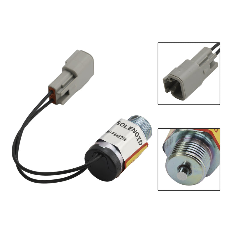Solénoïde de verrouillage de bobine 6676029 compatible avec Bobcat 751 753 763 773 863 873 883