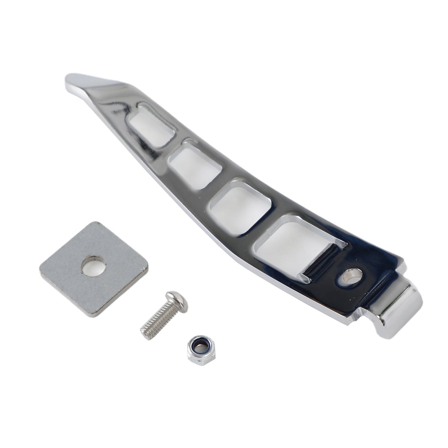 Extensión de pie de pata de cabra cromada para motocicleta Harley Dyna 93-17