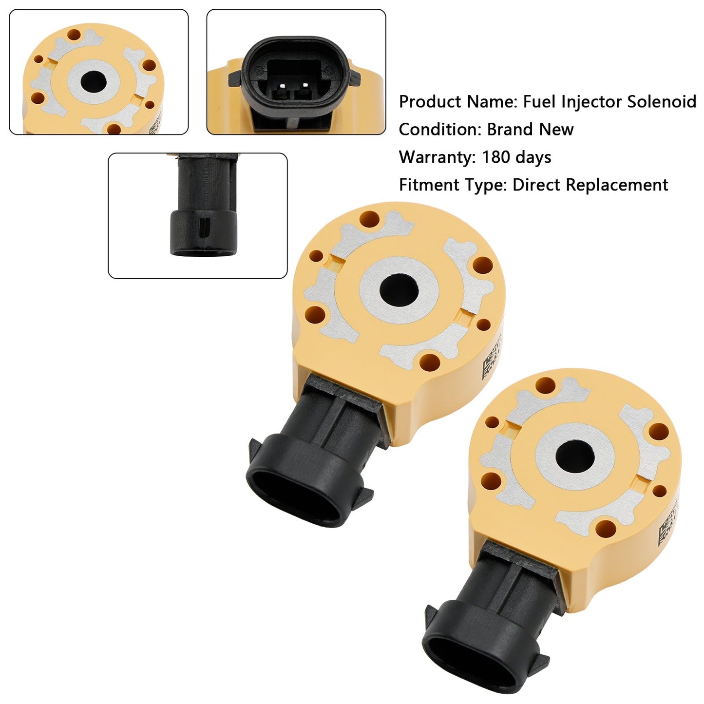 Solenoide de inyector de combustible Caterpillar CAT C7 C9 10R4761 (2 unidades) 214-5427 3879430