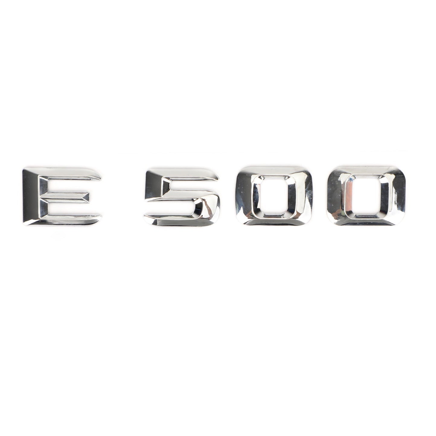 Emblème chromé pour coffre arrière Mercedes E500, plaque signalétique, lettres et chiffres