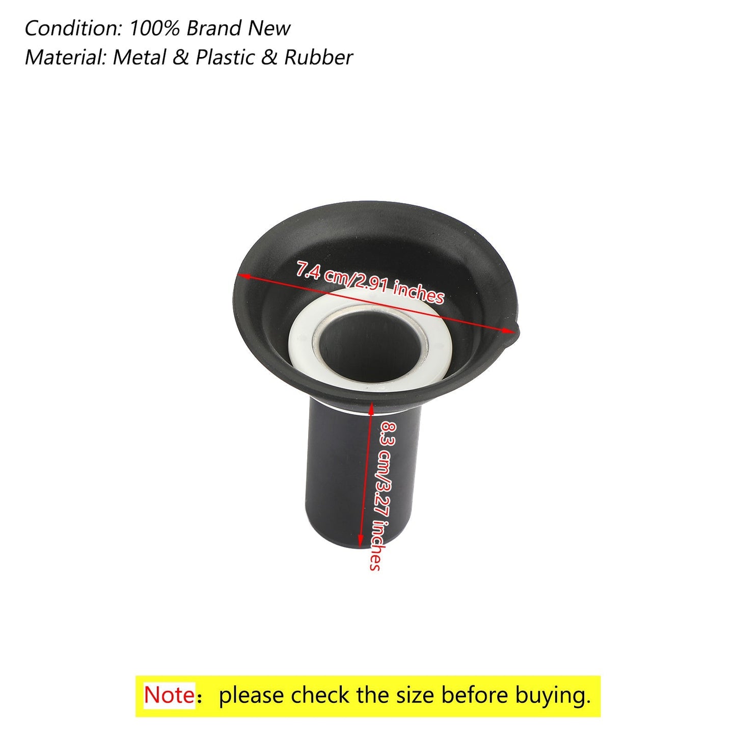 Piston de diaphragme de carburateur Yamaha XV500/XV535 (2 pièces)