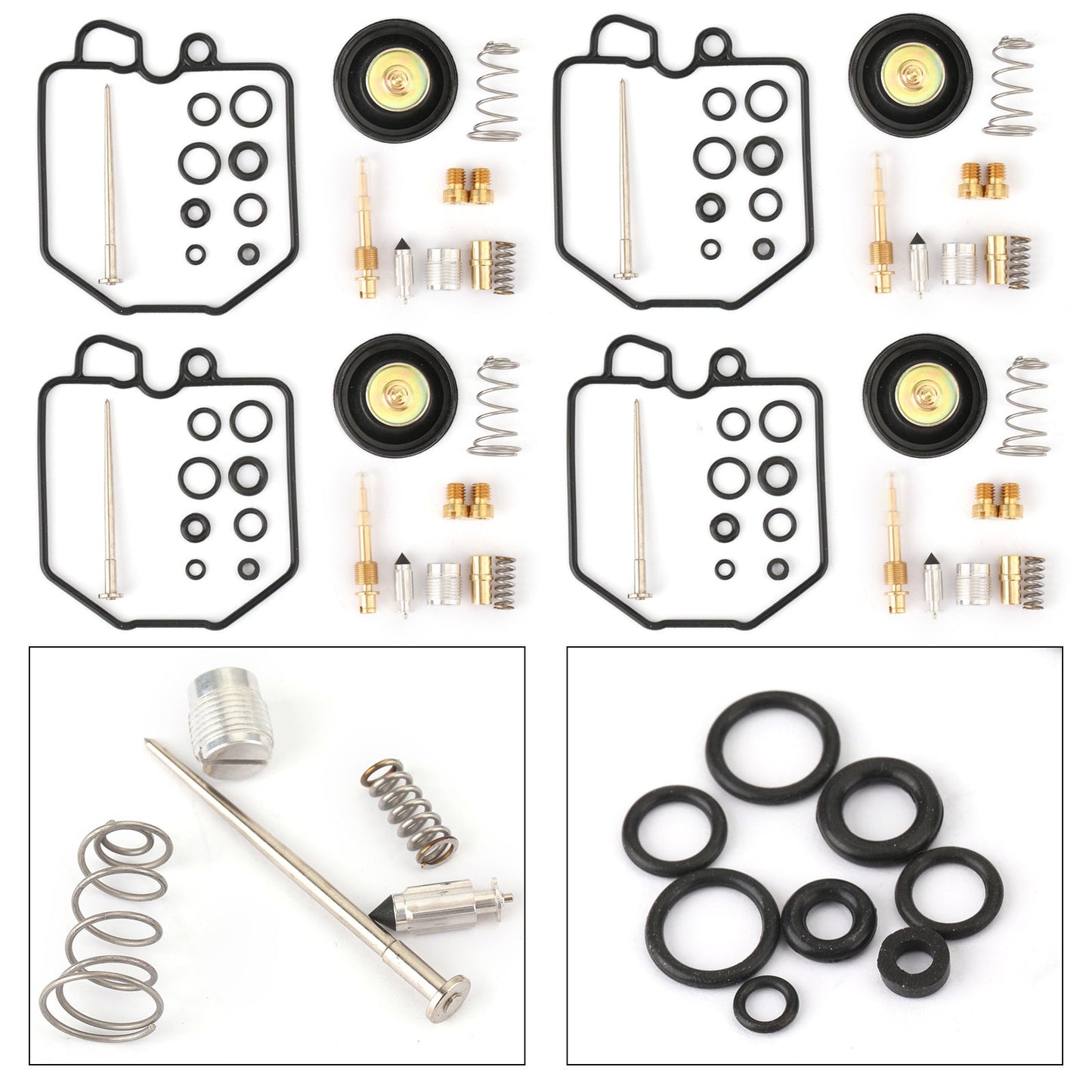 Kit de réparation et de reconstruction de carburateur pour Honda CB750K 1980-1982, 4 pièces, soupape de coupure d'air