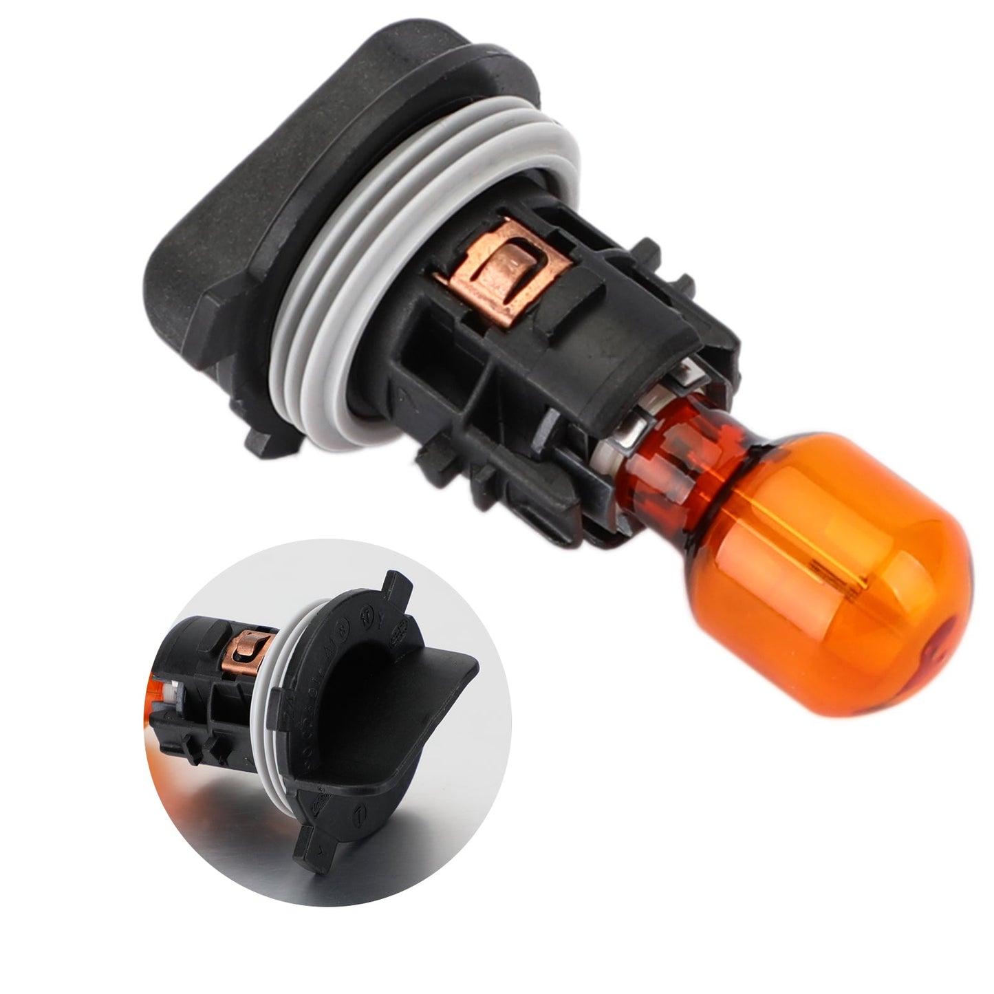 Ampoule Philips avec douille PWY24W 12174NA 12 V 24 W, ambre, clignotant