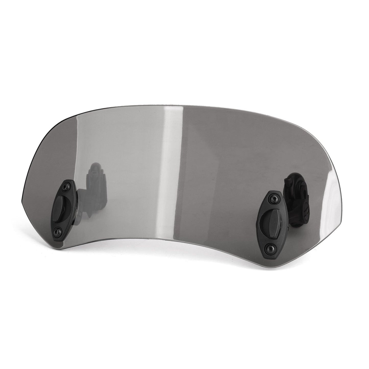 Extension de pare-brise réglable à clipser pour moto, déflecteur de vent gris