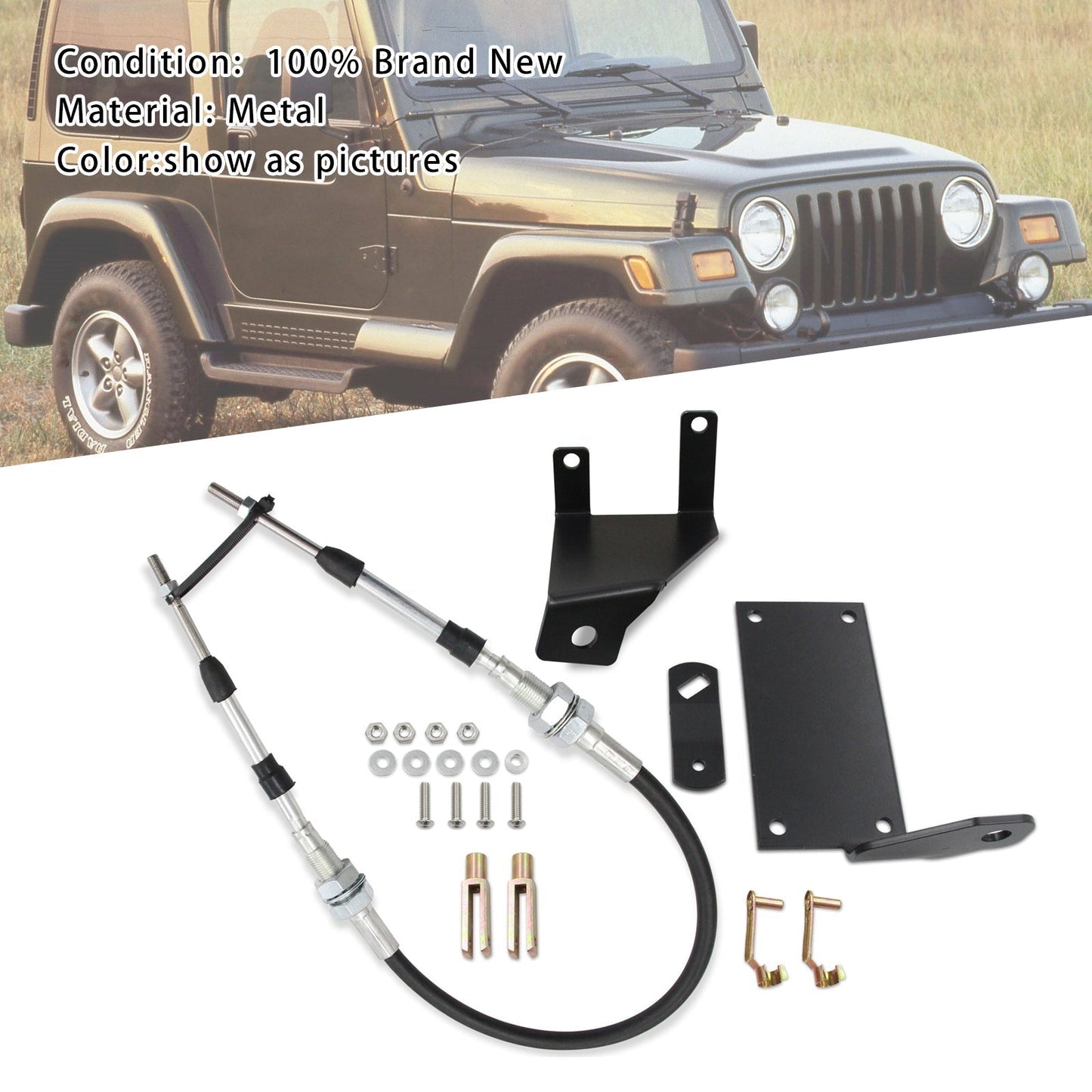 1997-2006 For Jeep Wrangler TJ Transfer Case Cable Shift Linkage Upgrade Heavy Duty J0048041