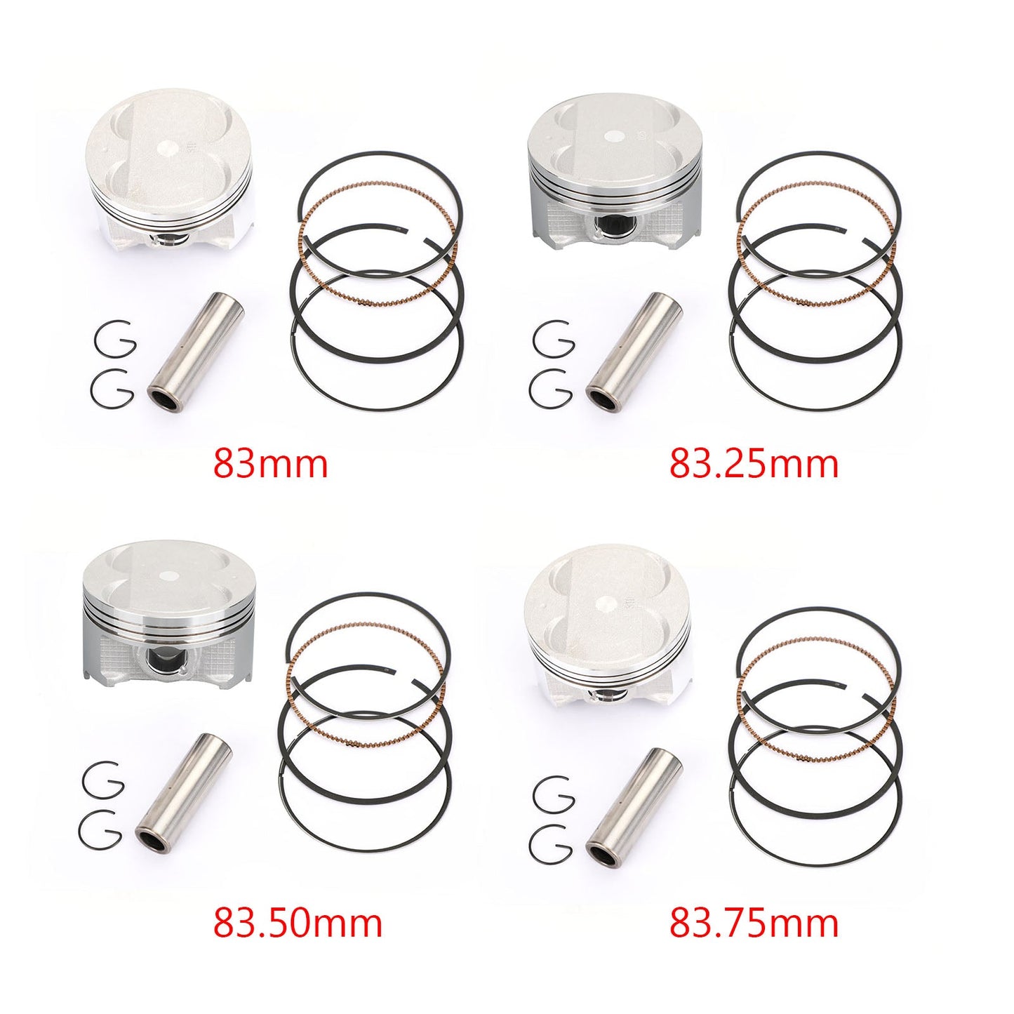 Kit de pistons Suzuki, alésage standard, adapté aux modèles AN400S Burgman 400 S (05-06) et AN400 Burgman 400 (99-06)
