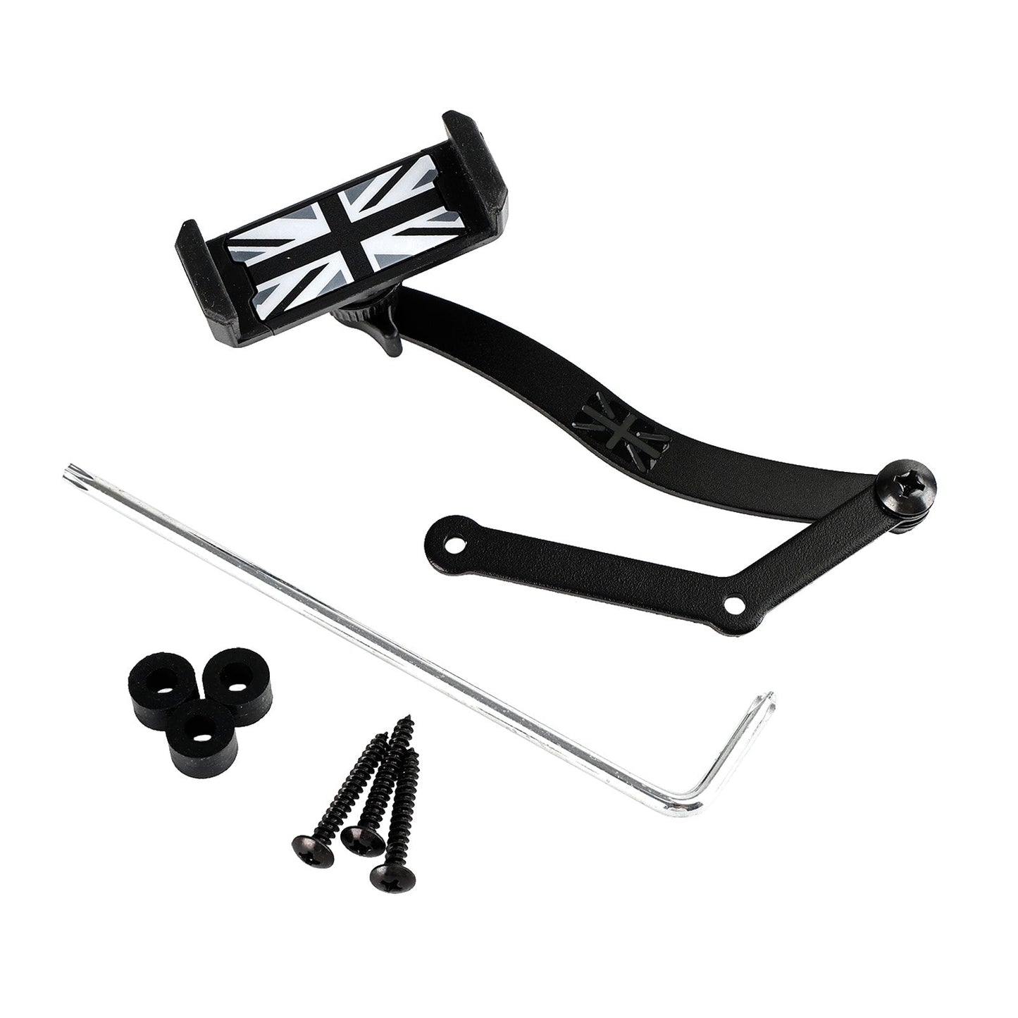 360?? Rotation Car Mobile Phone Holder Mount for Mini Cooper R50 R52 R53 Grey