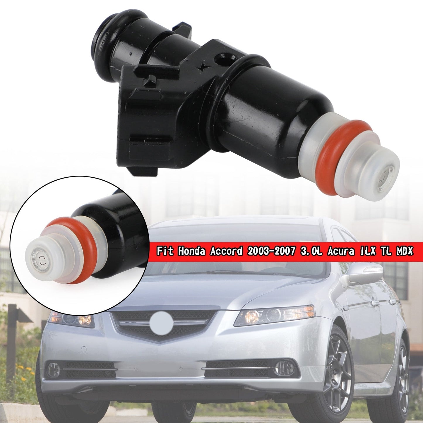 1PCS Fuel Injectors 16450-RCA-A01 Fit Honda Accord 2003-2007 3.0L Acura ILX