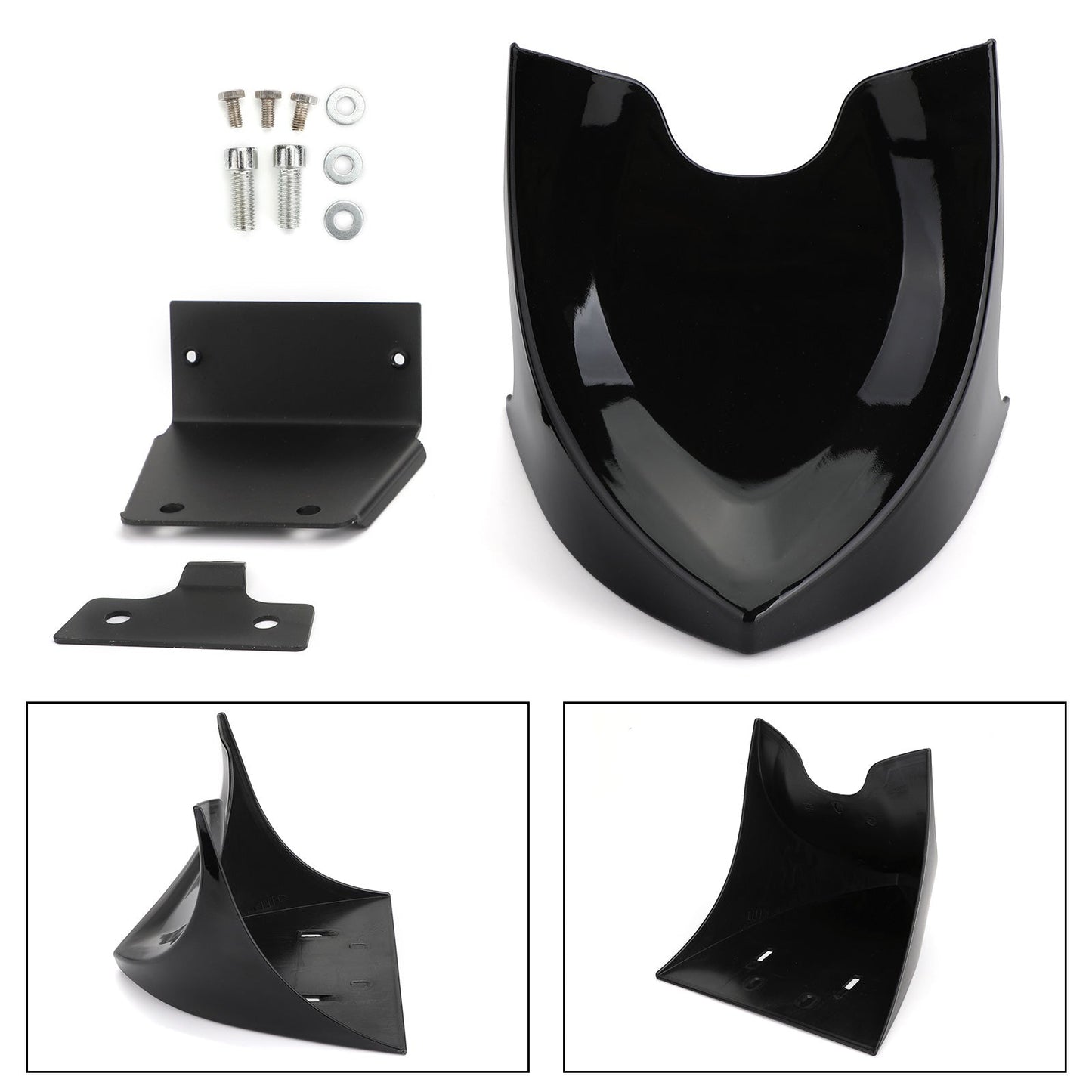 04-19 Sportster XL883 XL1200 48 72 Becquet de menton avant Carénage de barrage d'air MBlack