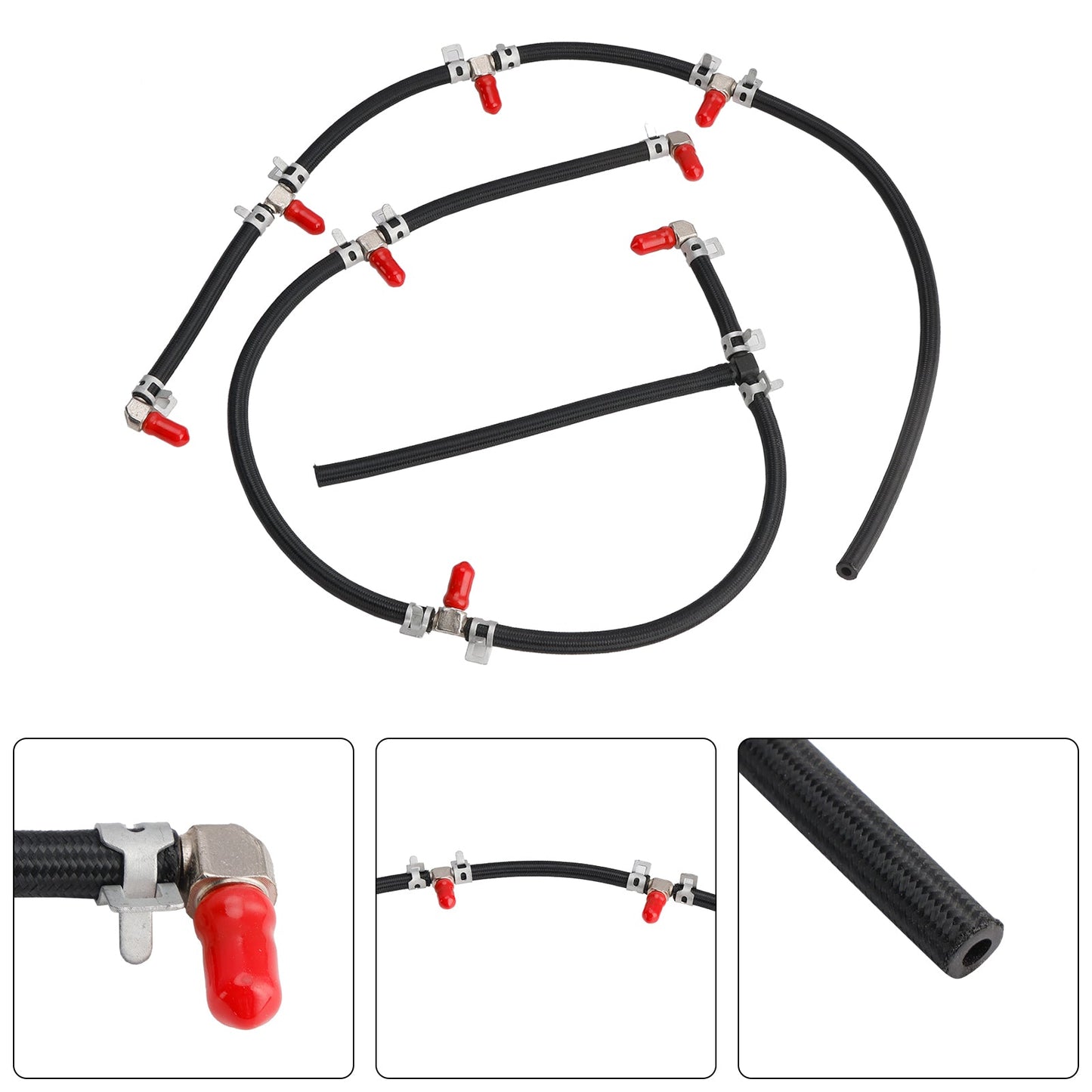 2004-2010 Duramax Diesel Truck Engines 6.6L Fuel Injector Return Line Kit 97328733 8973287331
