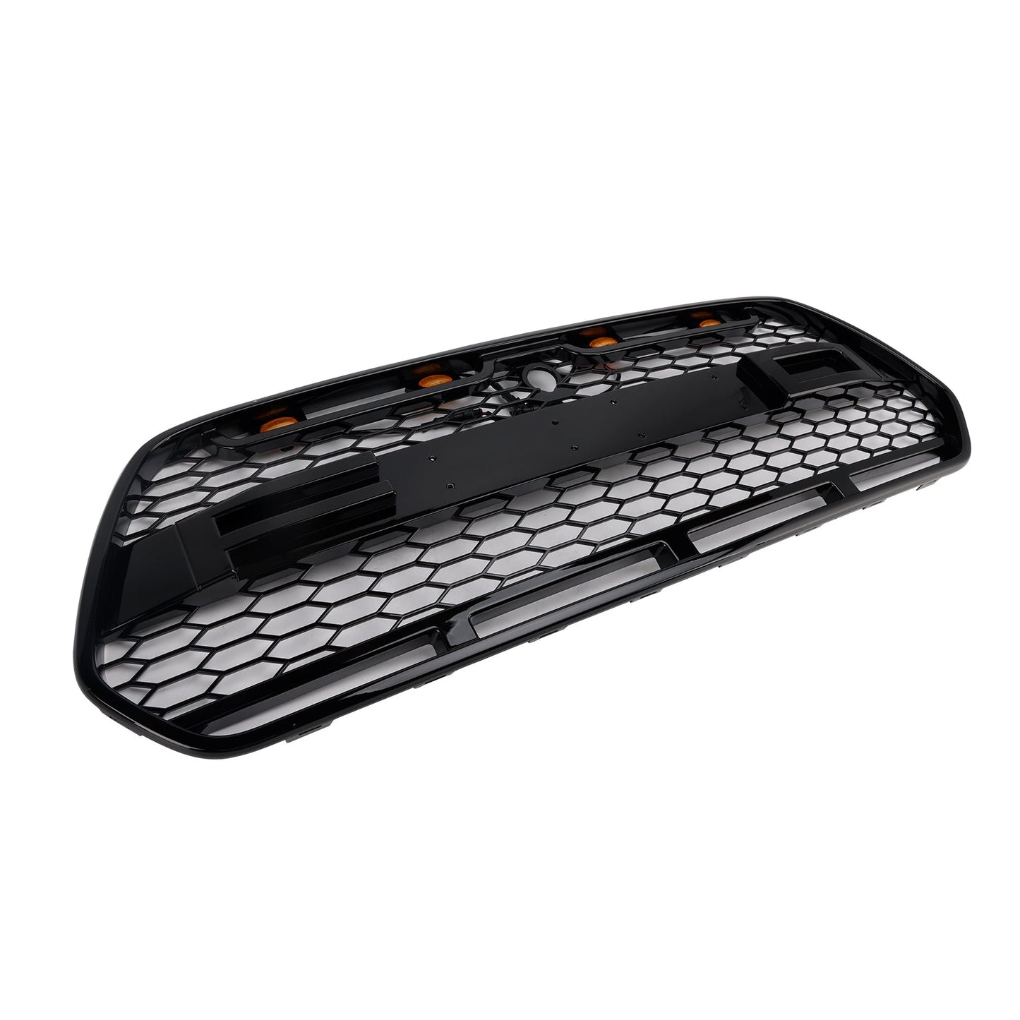 Gloss Black Front Bumper Grille Grill Fit Ford Transit MK8 2015-2018 Raptor W/LED