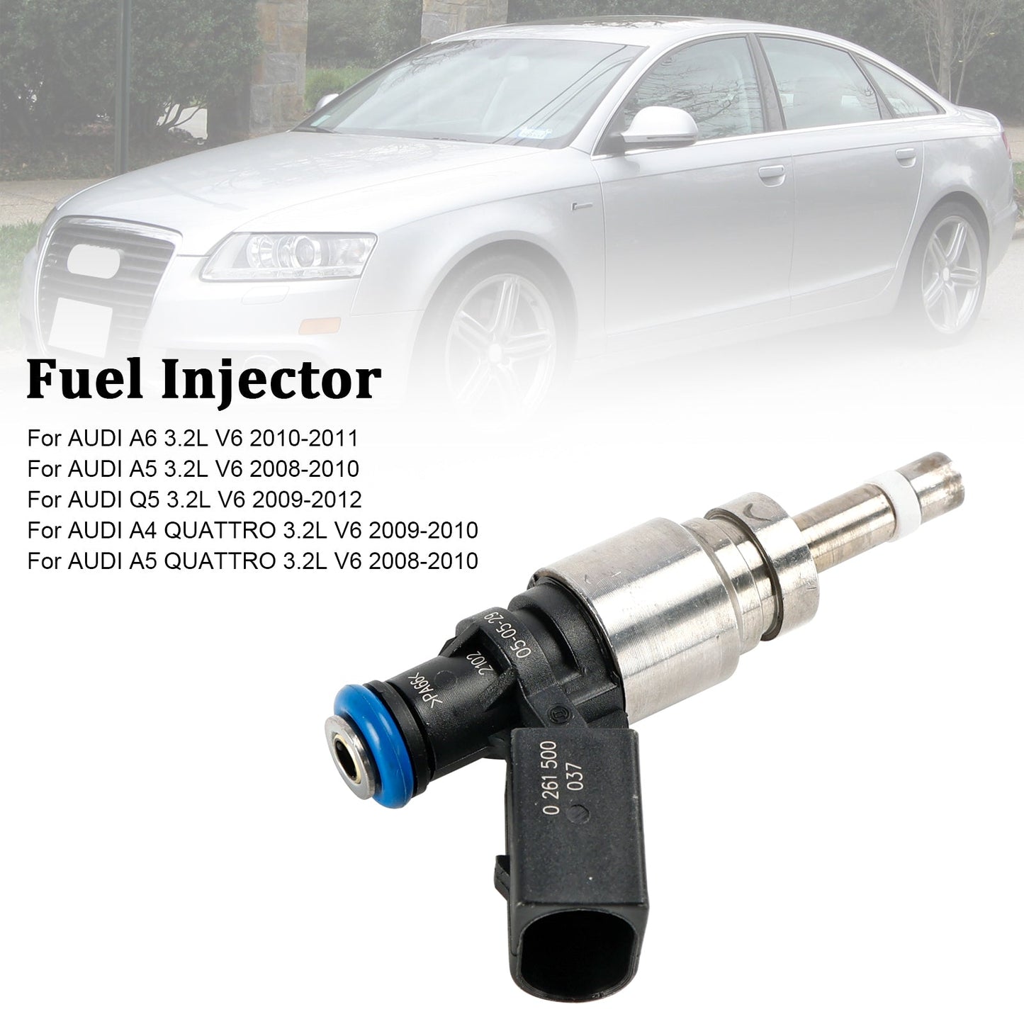 2008-2010 Audi A5 QUATTRO 3.2L V6 Fuel Injector 06E906036F 0261500037