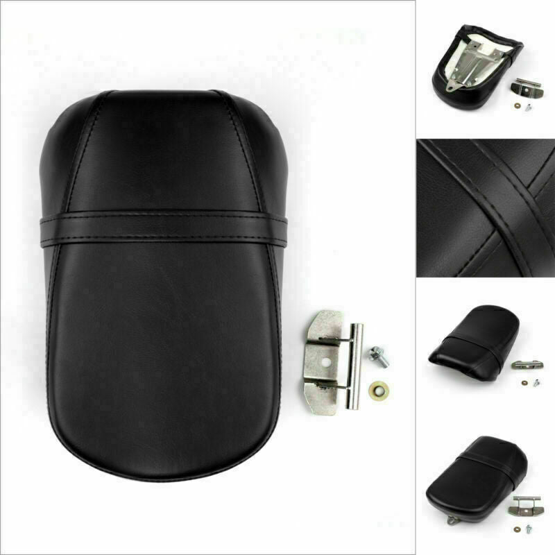 Almohadilla de cuero negra para asiento trasero de motocicleta Kawasaki Vulcan 650 VN650 (2015, 2016, 2017 y 2018)